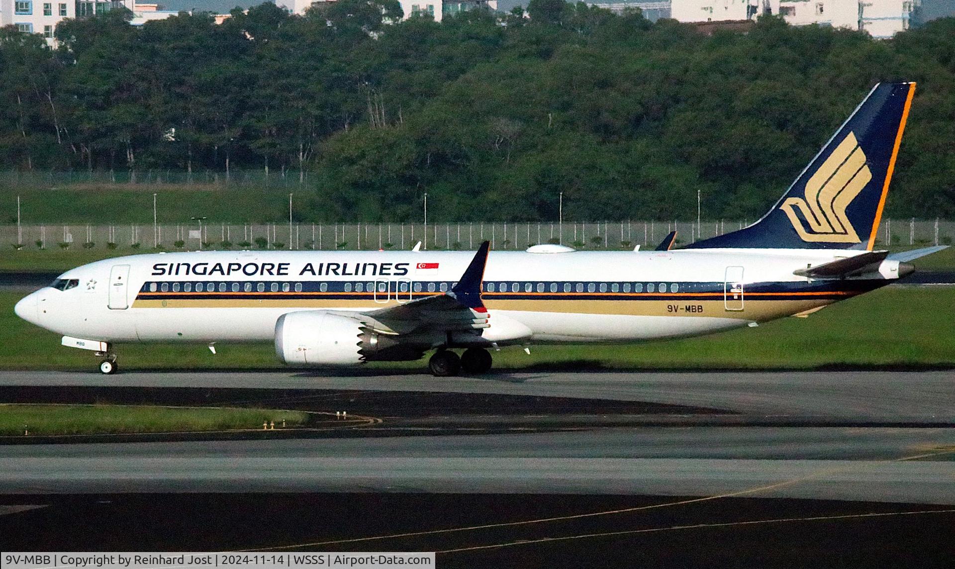 9V-MBB, 2017 Boeing 737-8 MAX C/N 44240, Arriving at Singapore-Changi