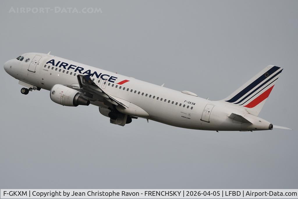 F-GKXM, 2006 Airbus A320-214 C/N 2721, Bordeaux (BOD)	Paris (CDG)	AF7437