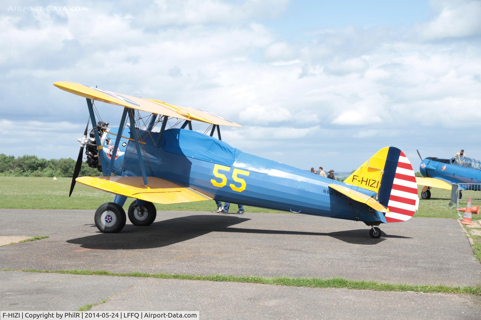 G-RJAH, 1942 Boeing A75N1 C/N 75-4041, F-HIZI 1940 Boeing Stearman A75N (PT17) Kaydet Amicale Jean Baptiste Salis Cerny