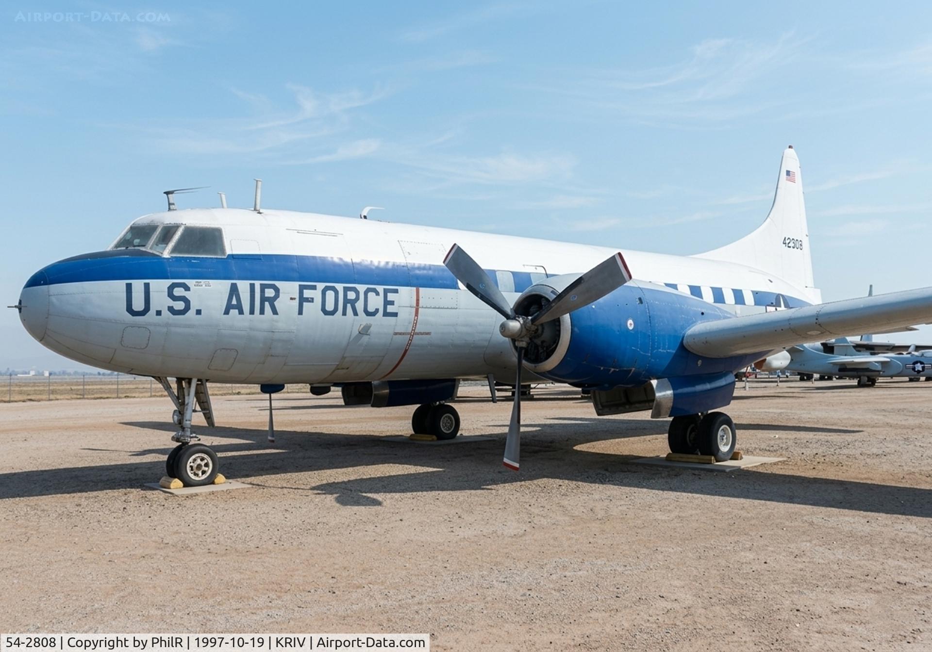 54-2808, 1954 Convair VC-131D (CV340) C/N 204, 54-2808 Convair 1954 VC-131D USAF March AFB Museum

