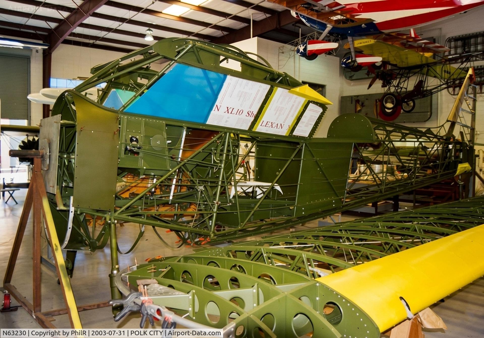 N63230, 1941 Stinson L-1 C/N 40-3102, N63230 1941 Stinson-Vultee L1 Vigilant Flight of Fantasy Polk City 
