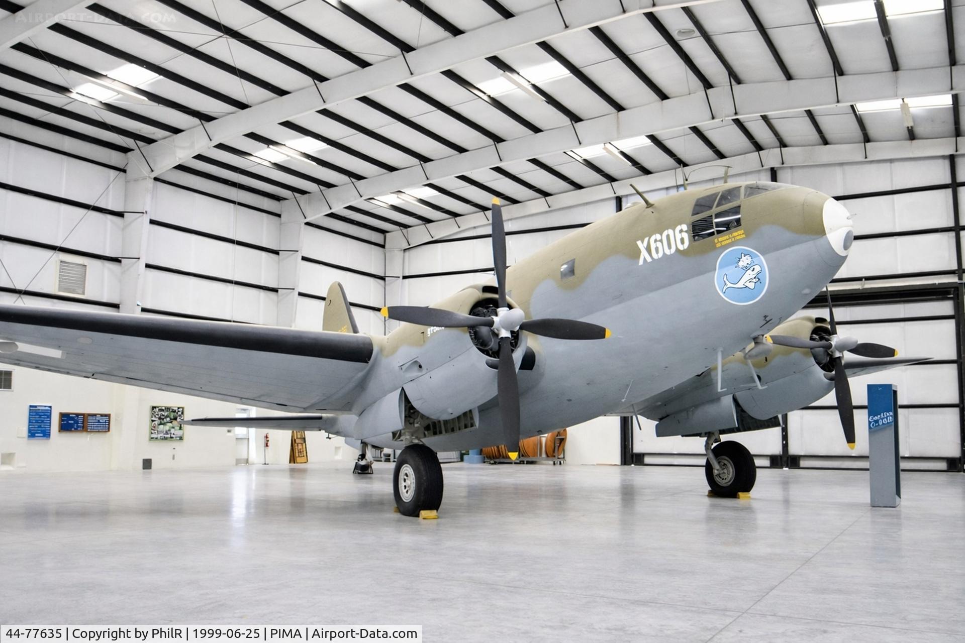 44-77635, 1944 Curtiss C-46D Commando C/N 33031, 44-77635 1945 Curtiss Wright C-46D Commando USAAF Pima 
