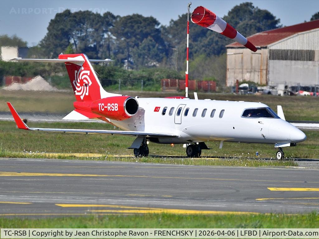 TC-RSB, 2006 Learjet 45 C/N 45-294, London (BQH)	Bordeaux (BOD)	RHH35