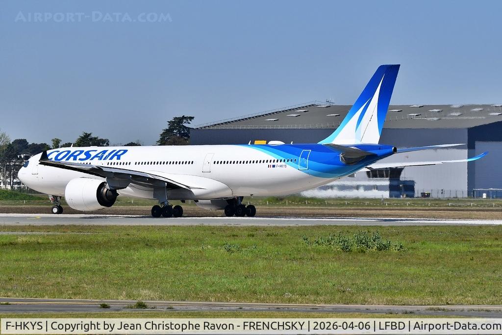 F-HKYS, 2021 Airbus A330-941N C/N 1992, Bordeaux (BOD)	Fort-de-France (FDF)	SS740