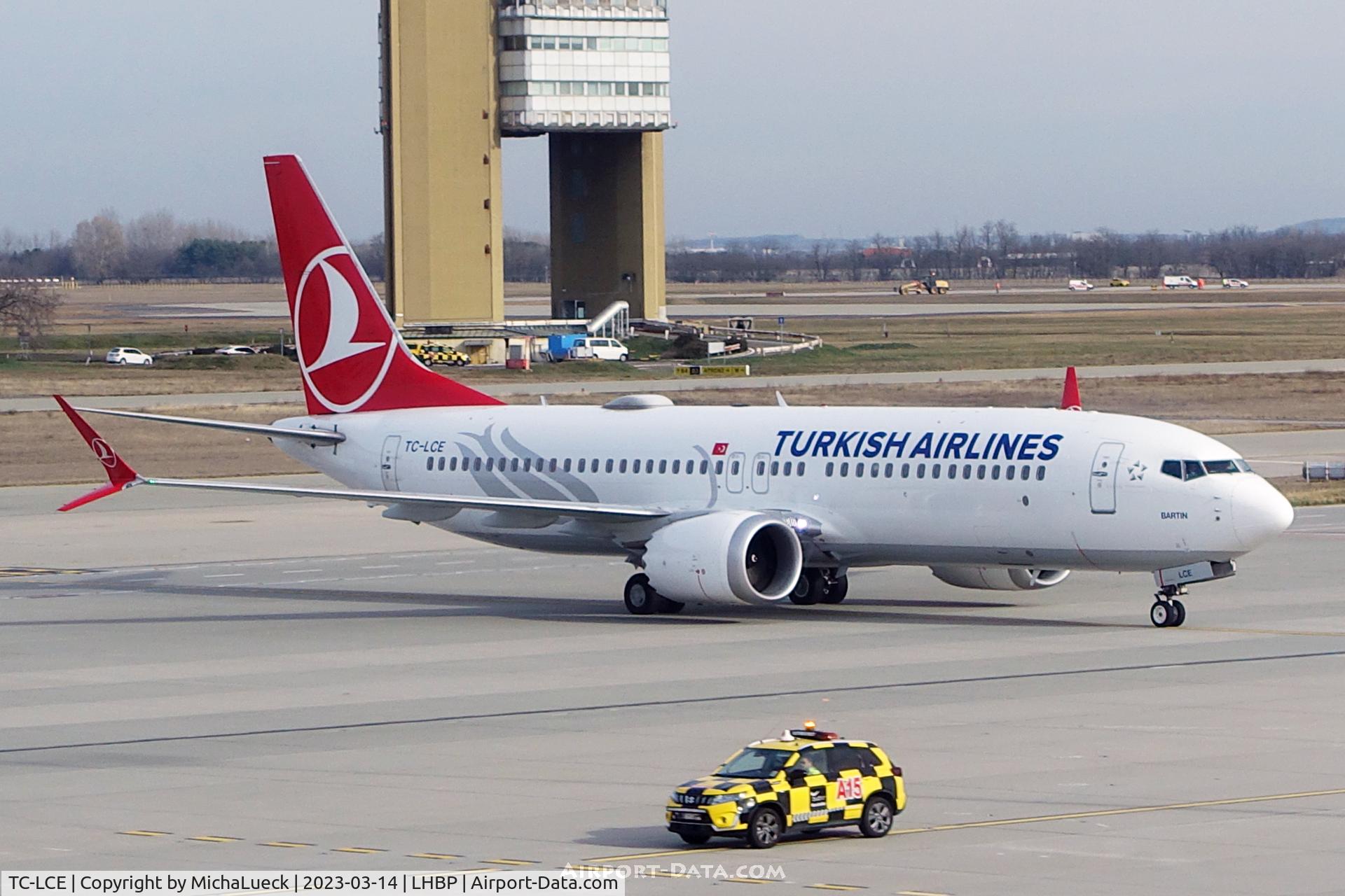 TC-LCE, 2018 Boeing 737-8 MAX C/N 60036, At Budapest