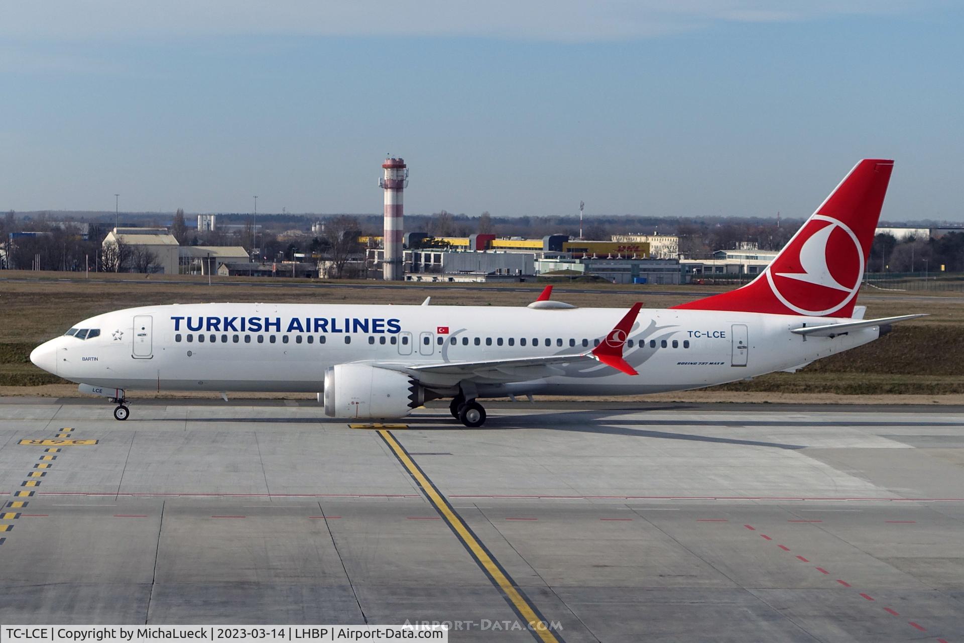 TC-LCE, 2018 Boeing 737-8 MAX C/N 60036, At Budapest