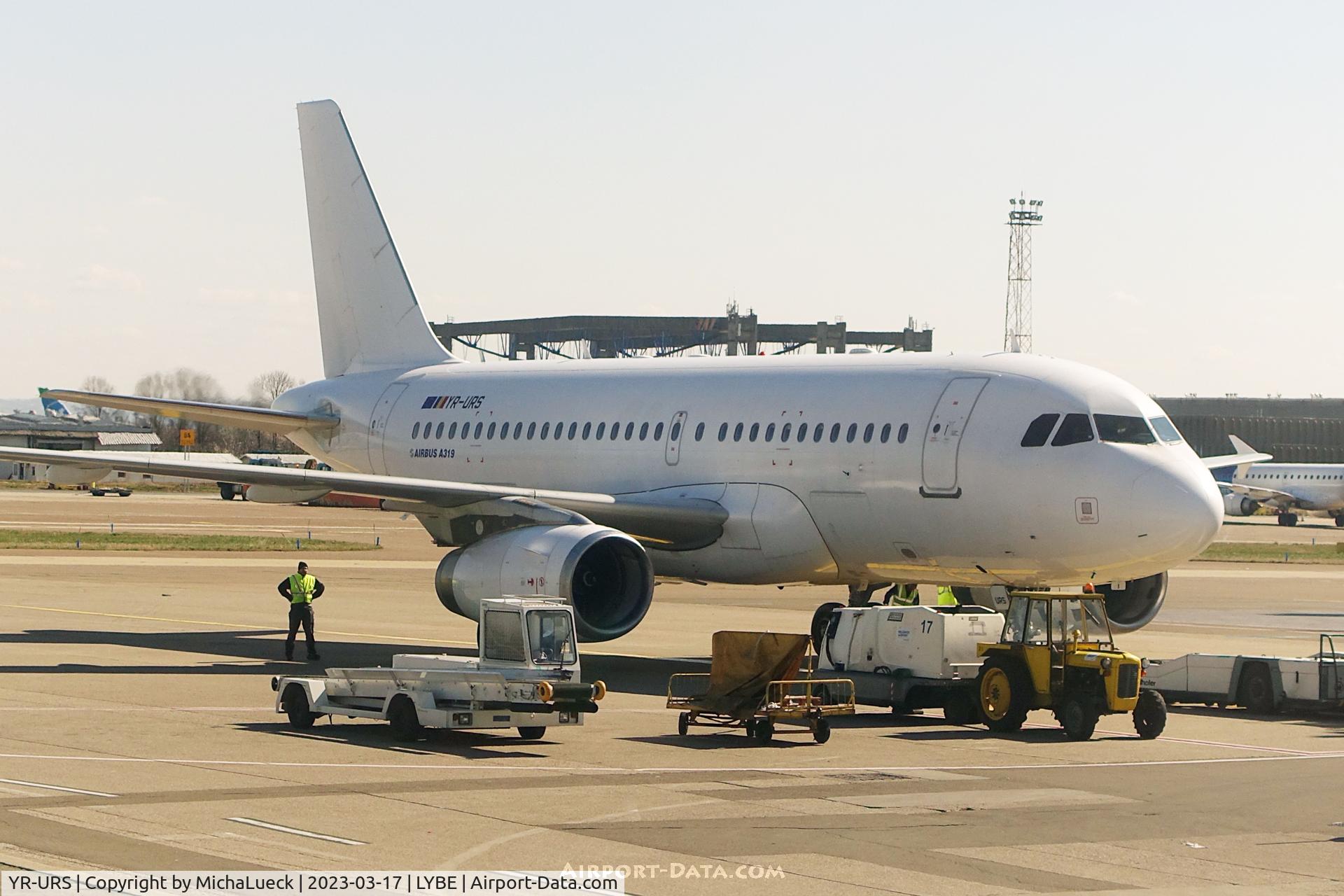 YR-URS, 2008 Airbus A319-132 C/N 3614, Dan Air operating for Air Serbia