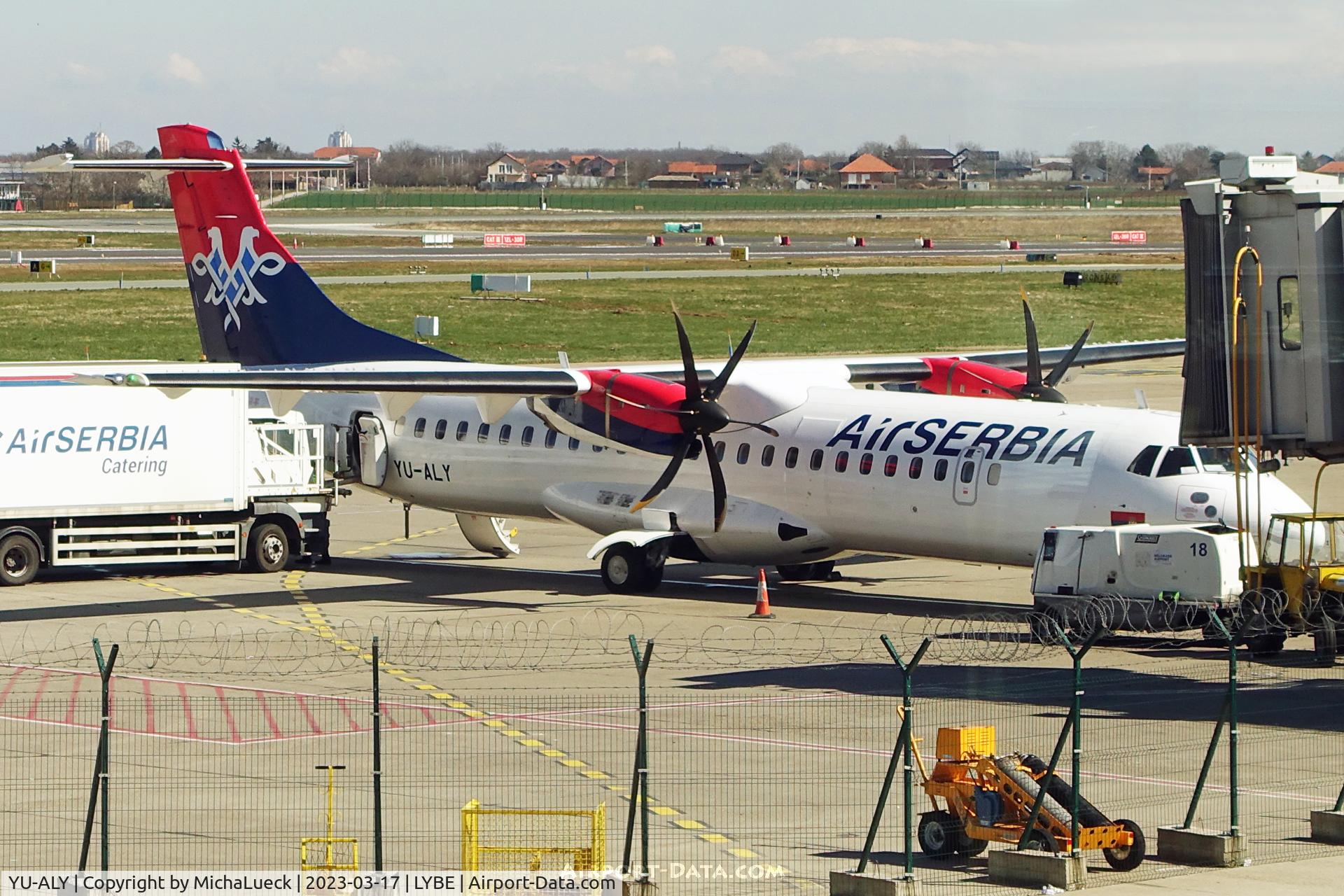 YU-ALY, 2015 Aérospatiale 72-600 C/N 1259, At Nikola Tesla airport