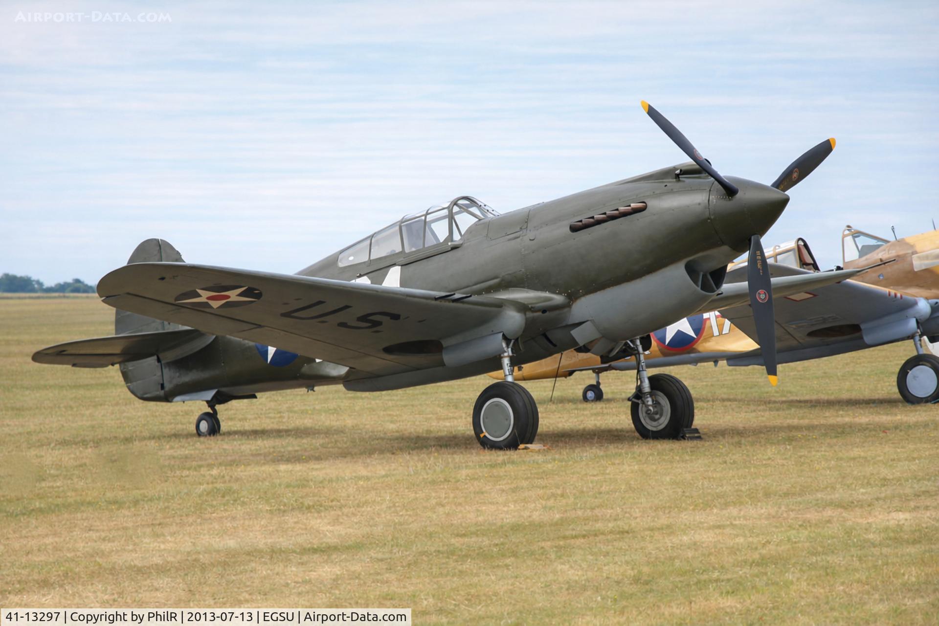 41-13297, 1941 Curtiss P-40B Warhawk C/N 16073, 41-13297 (G-CDWH) 1941 Curtiss P-40B Warhawk USAAF Duxford 