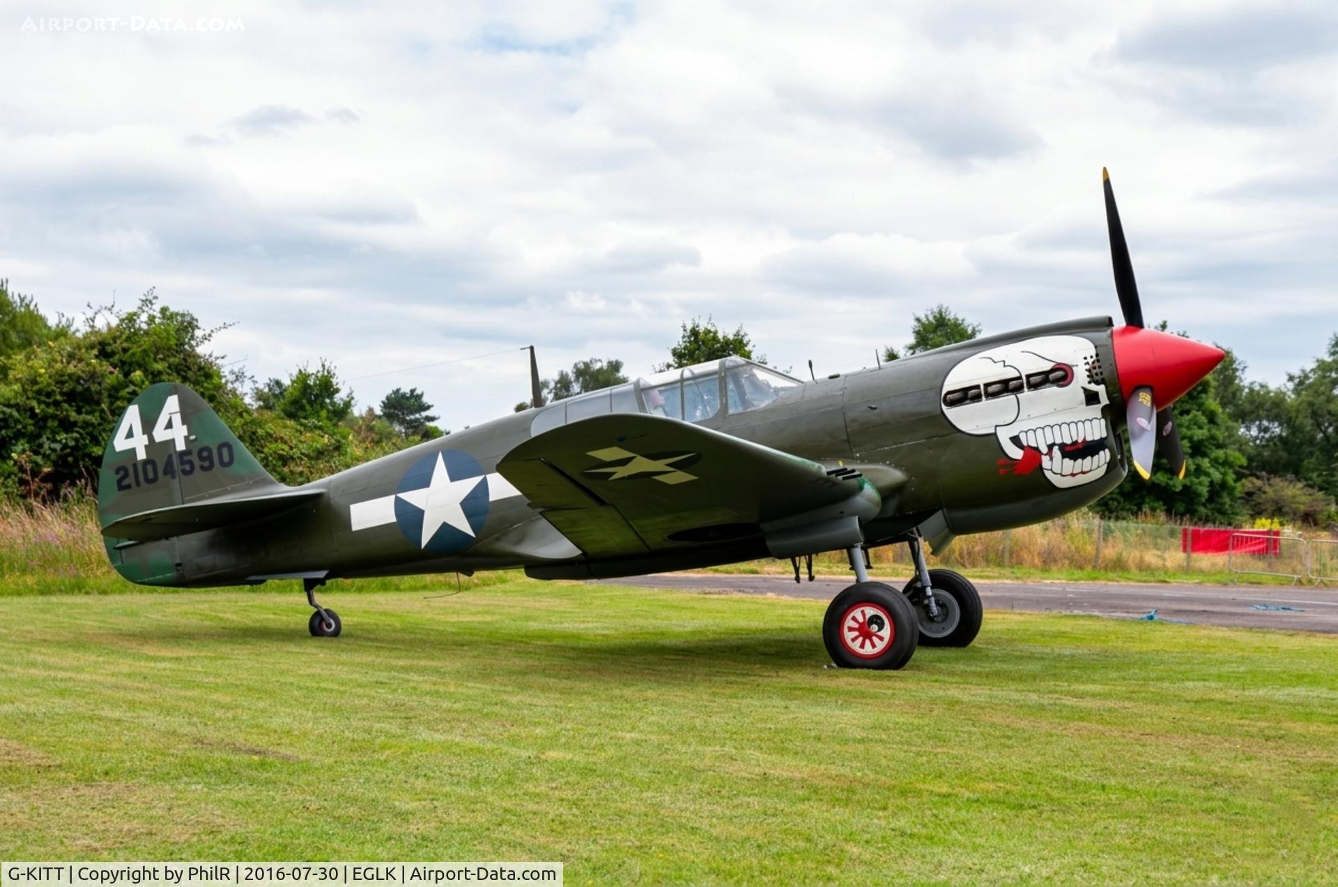 G-KITT, 1943 Curtiss P-40M Warhawk C/N 27490, 44-2104590 (43-5802 G-KITT) 1943 Curtis P-40M Warthawk Blackbush