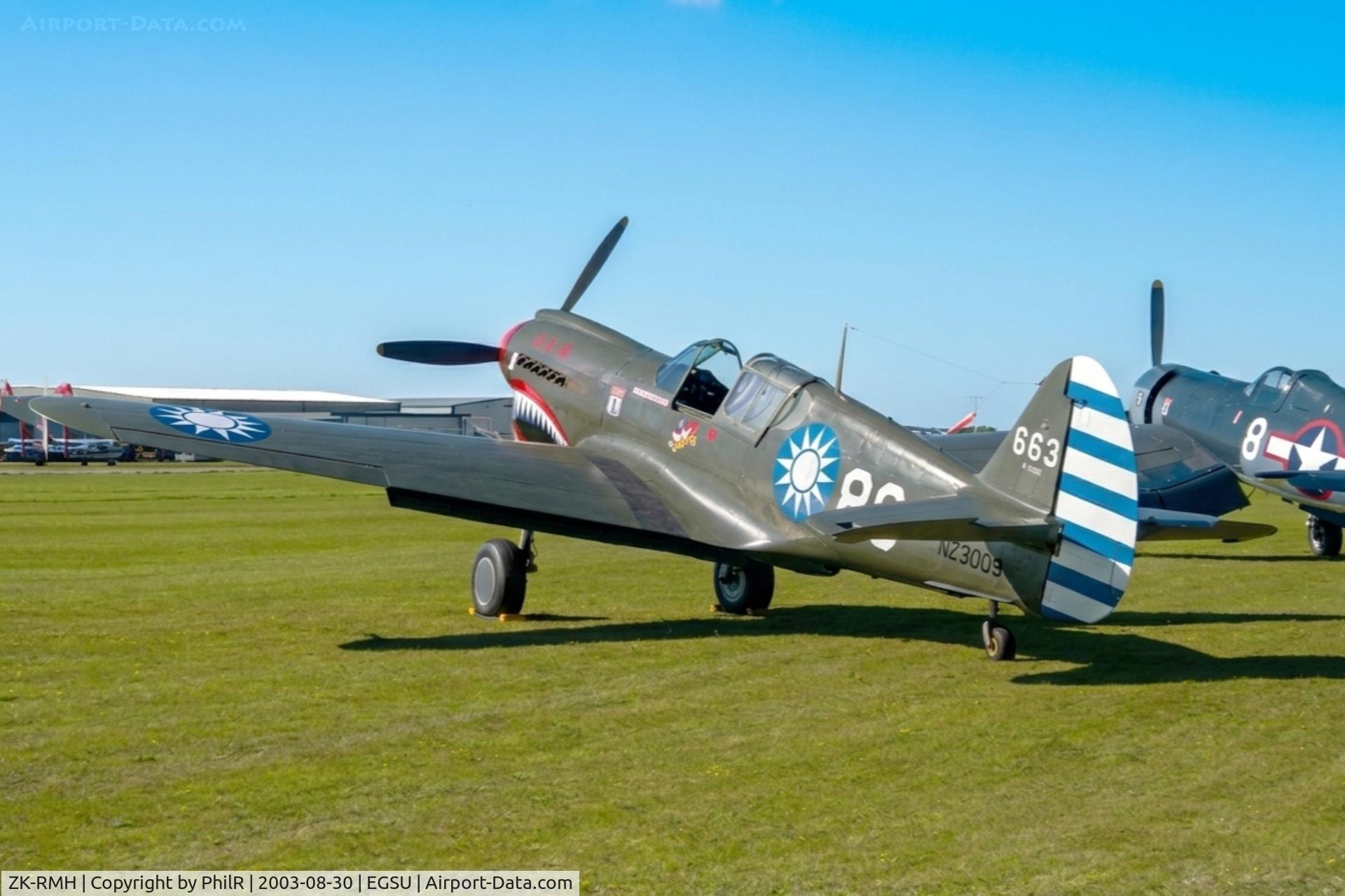 ZK-RMH, 1941 Curtiss P-40E Kittyhawk 1A C/N 19669, 41-25158 (NZ3009 ZK-RMH) 1941 Curtiss P40E Warhawk USAF Shoreham Airshow 