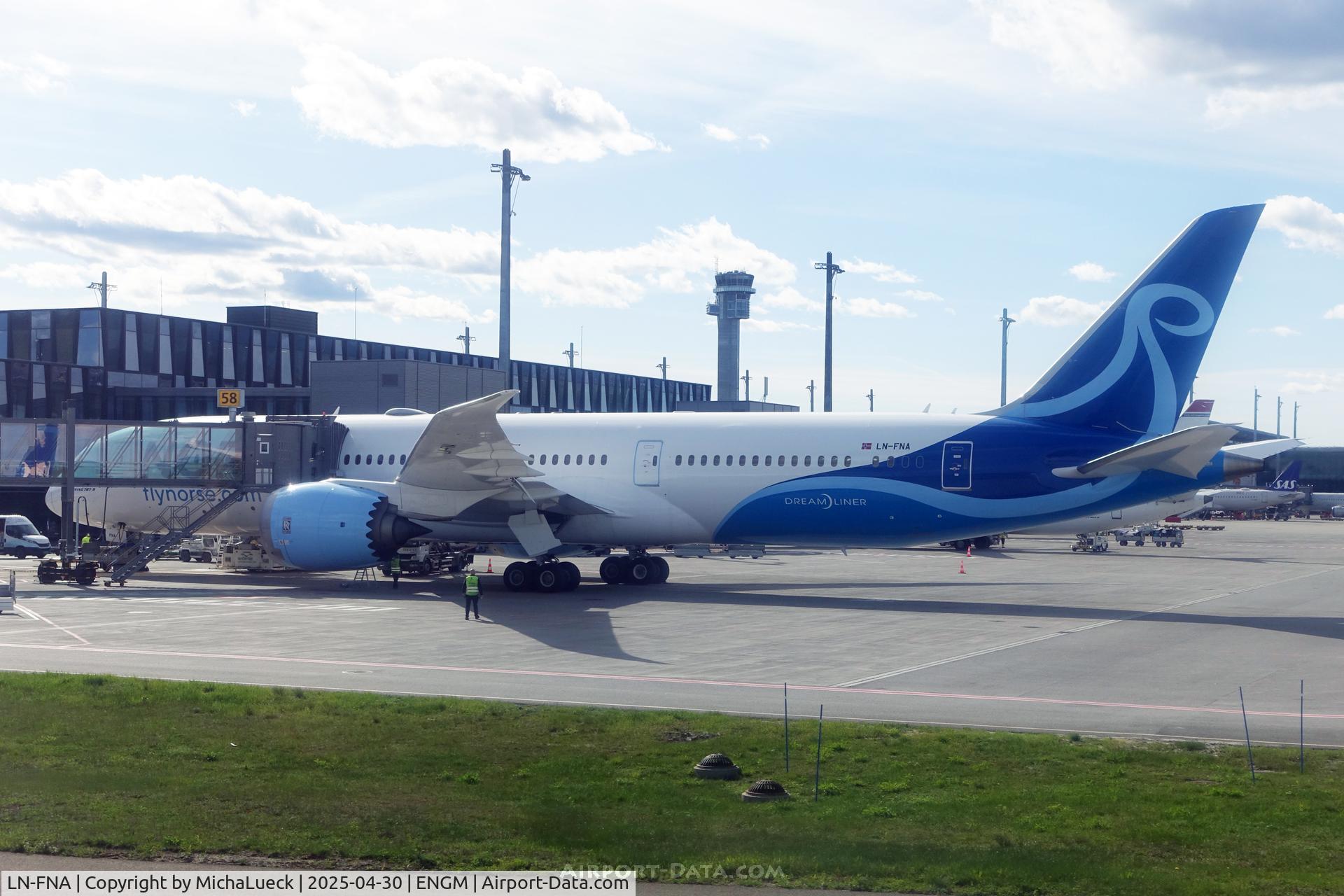 LN-FNA, 2019 Boeing 787-9 Dreamliner C/N 63345, At Oslo Gardermoen
