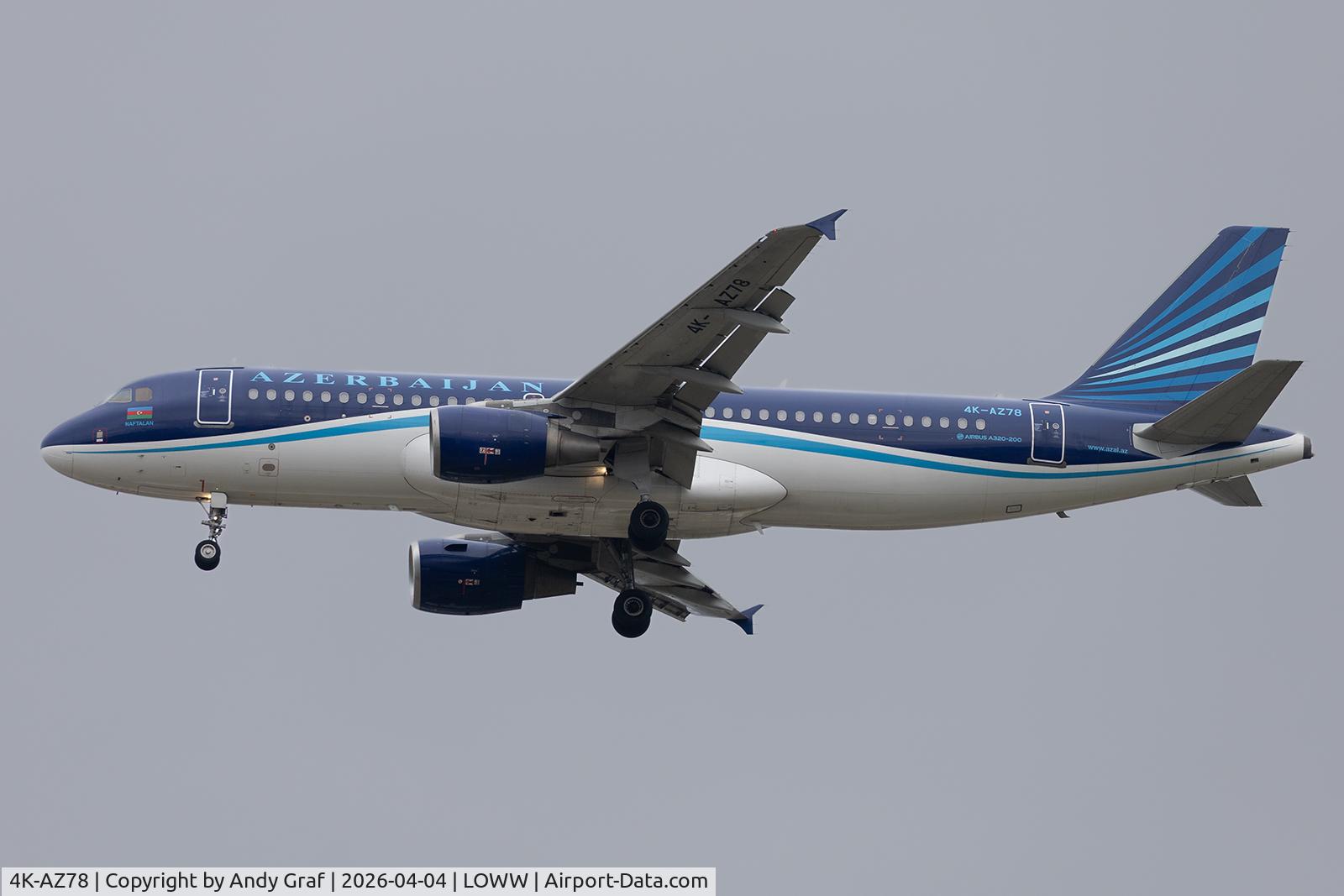 4K-AZ78, 2006 Airbus A320-214 C/N 2853, Azerbajian A320