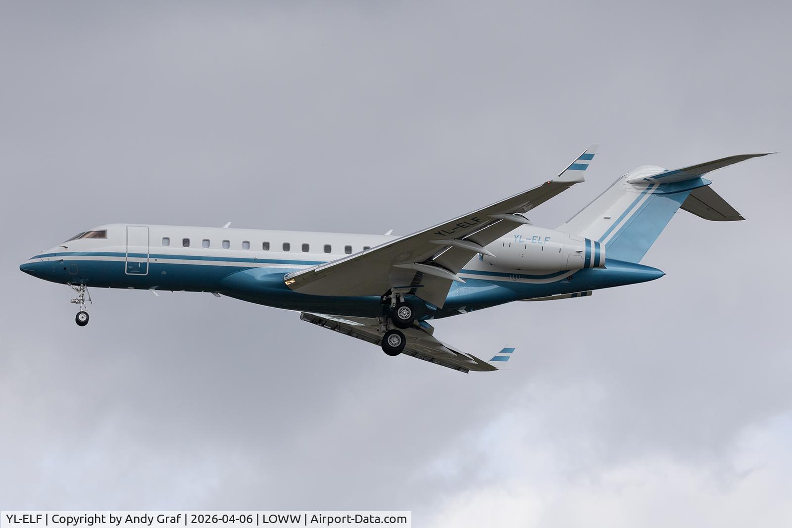 YL-ELF, Bomardier BD700-1A10 C/N 60135, Union Aviation BD700