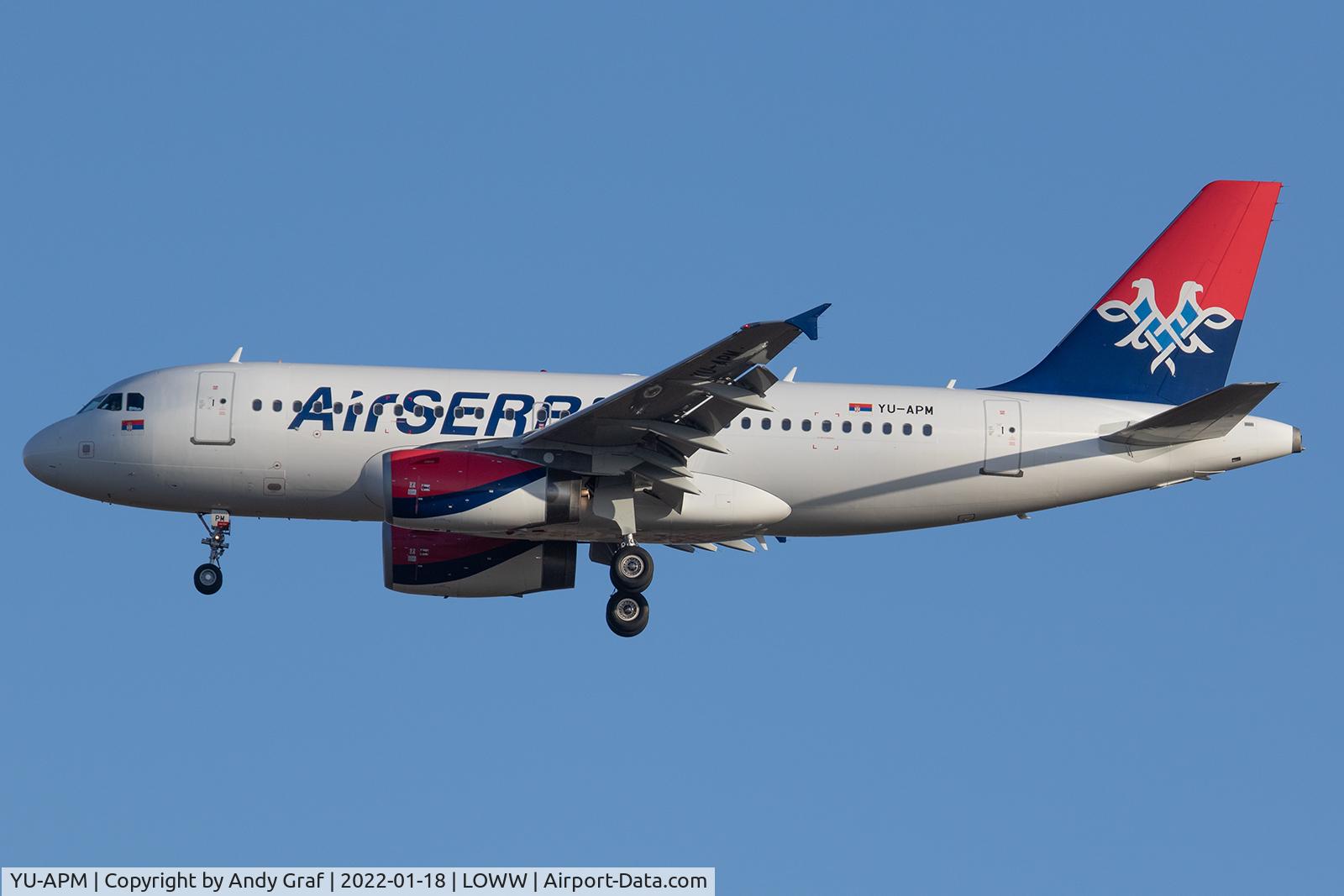 YU-APM, 2010 Airbus A319-132 C/N 4301, Air Serbia A319