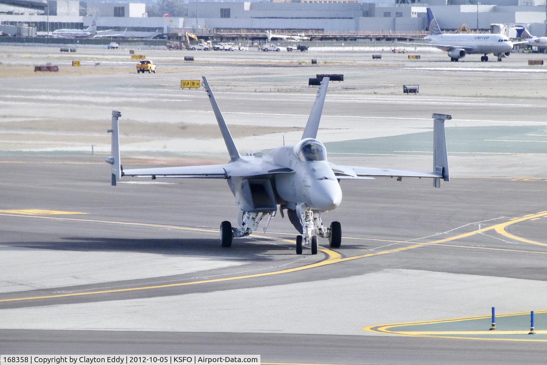 168358, Boeing F/A-18E Super Hornet C/N E-208, Fleet Week San Francisco SFO 2012