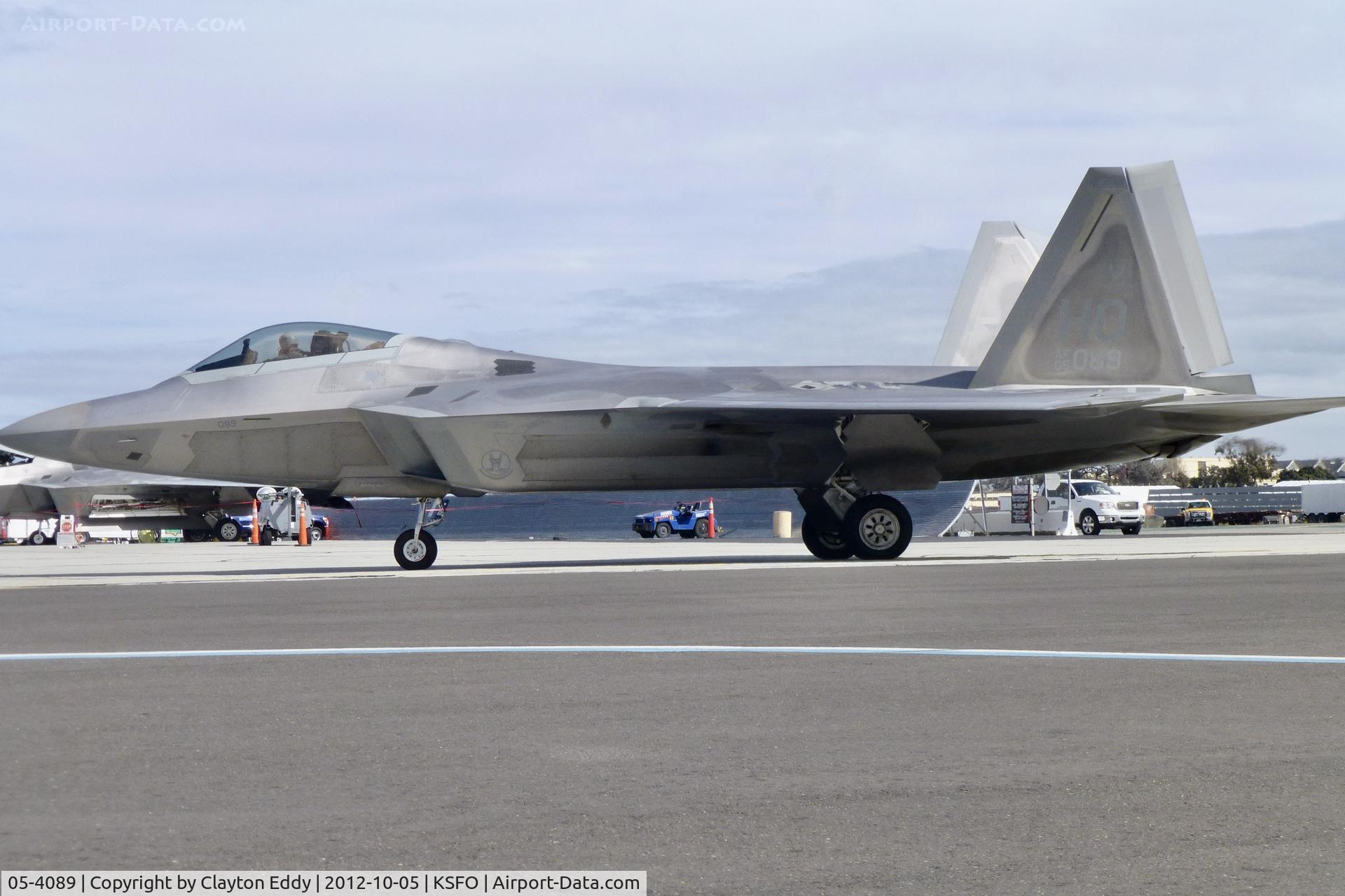 05-4089, Lockheed Martin F-22A Raptor C/N 4089, Fleet Week San Francisco SFO 2012