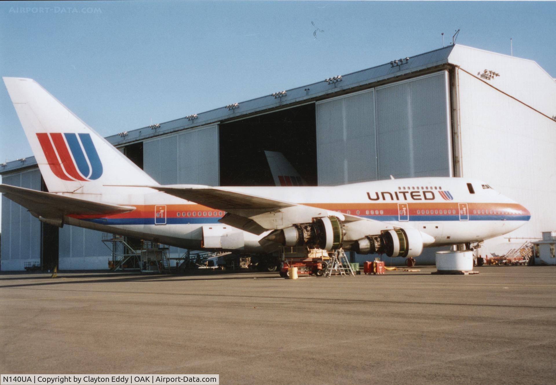 N140UA, 1975 Boeing 747SP-21 C/N 21022, Oakland airport 1990's
