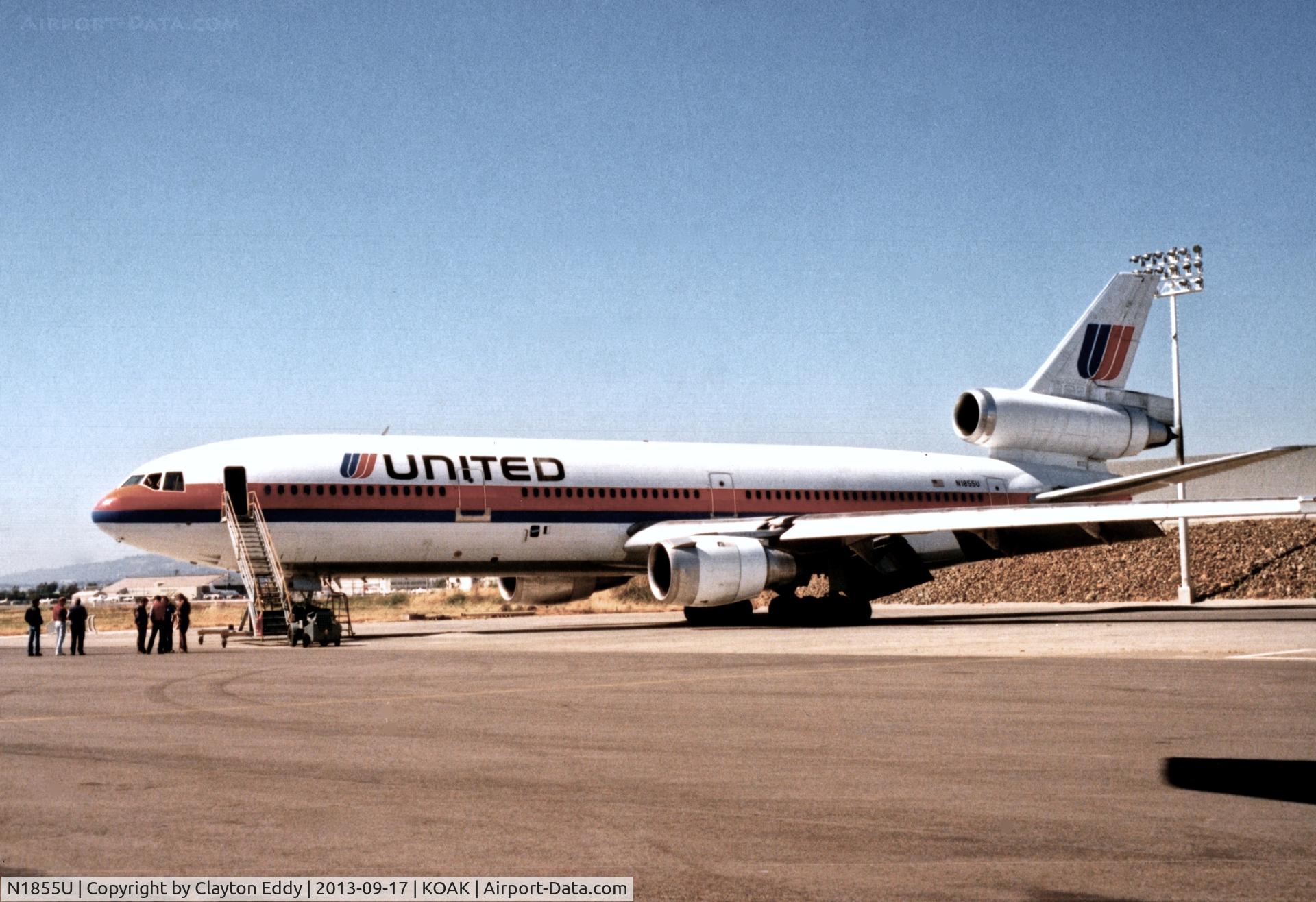N1855U, 1980 McDonnell Douglas DC-10-30 C/N 47837, Oakland airport 1990's