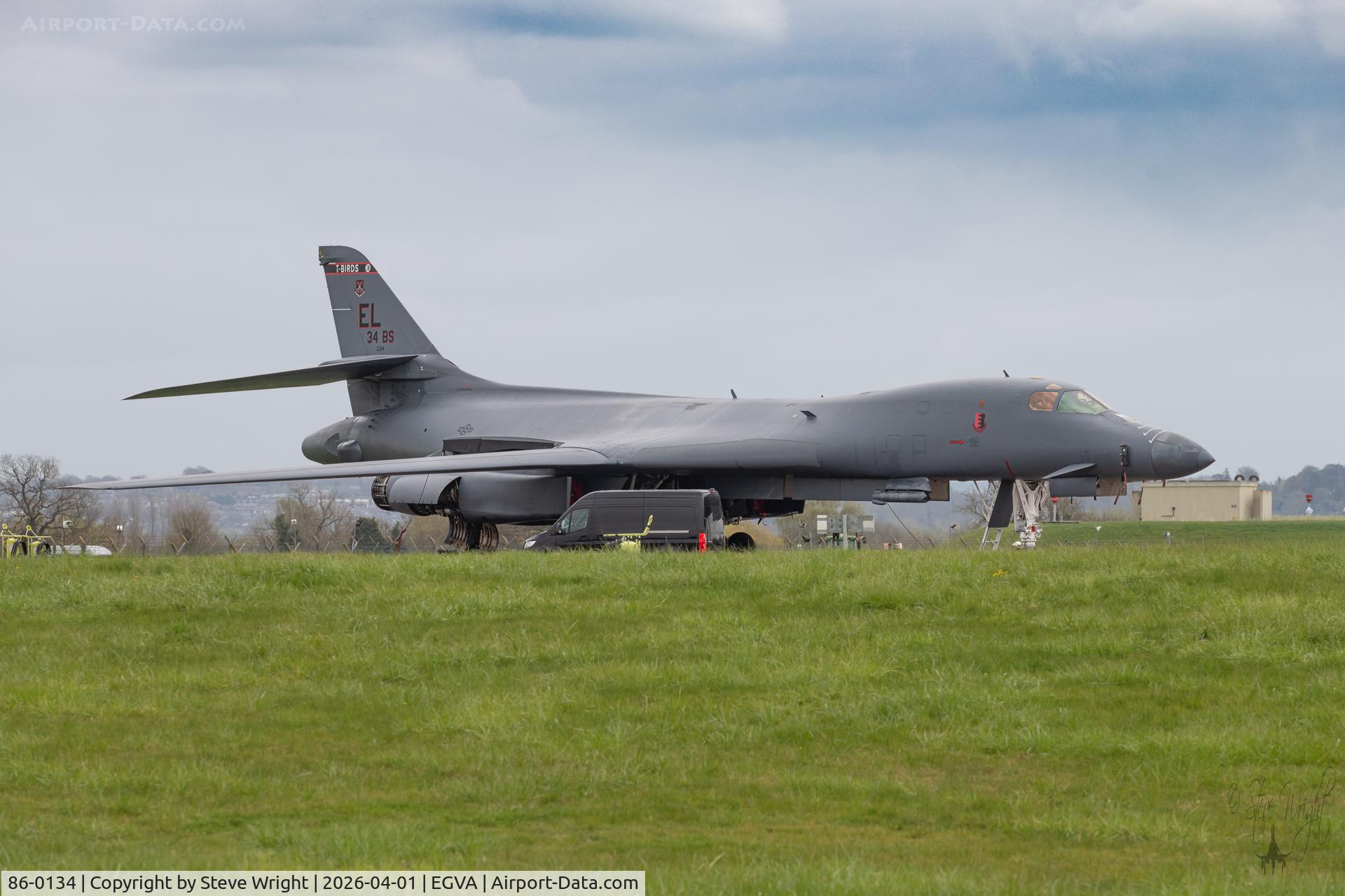 86-0134, 1986 Rockwell B-1B Lancer C/N 94, Operation Epic Fury, RAF Fairford. England