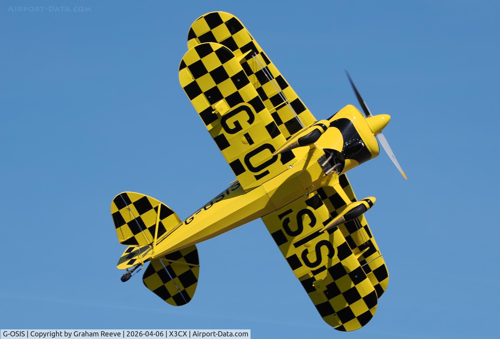 G-OSIS, 1994 Pitts S-1S Special C/N PFA 009-12043, Departing from Northrepps.