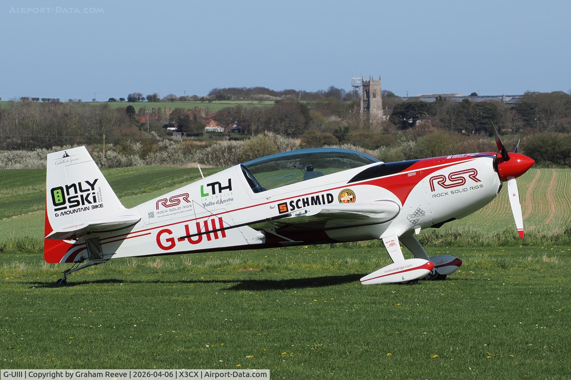 G-UIII, 2009 Extra EA-300/200 C/N 1042, Parked at Northrepps.