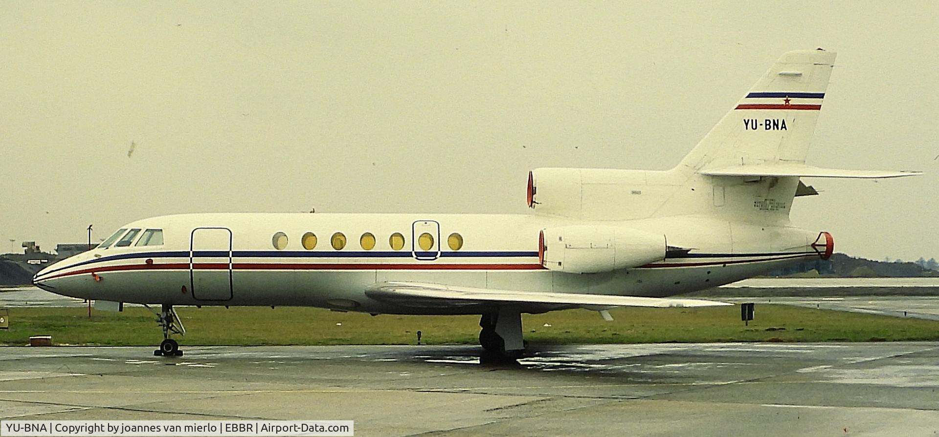 YU-BNA, 1981 Dassault Falcon 50 C/N 43, ex-slide