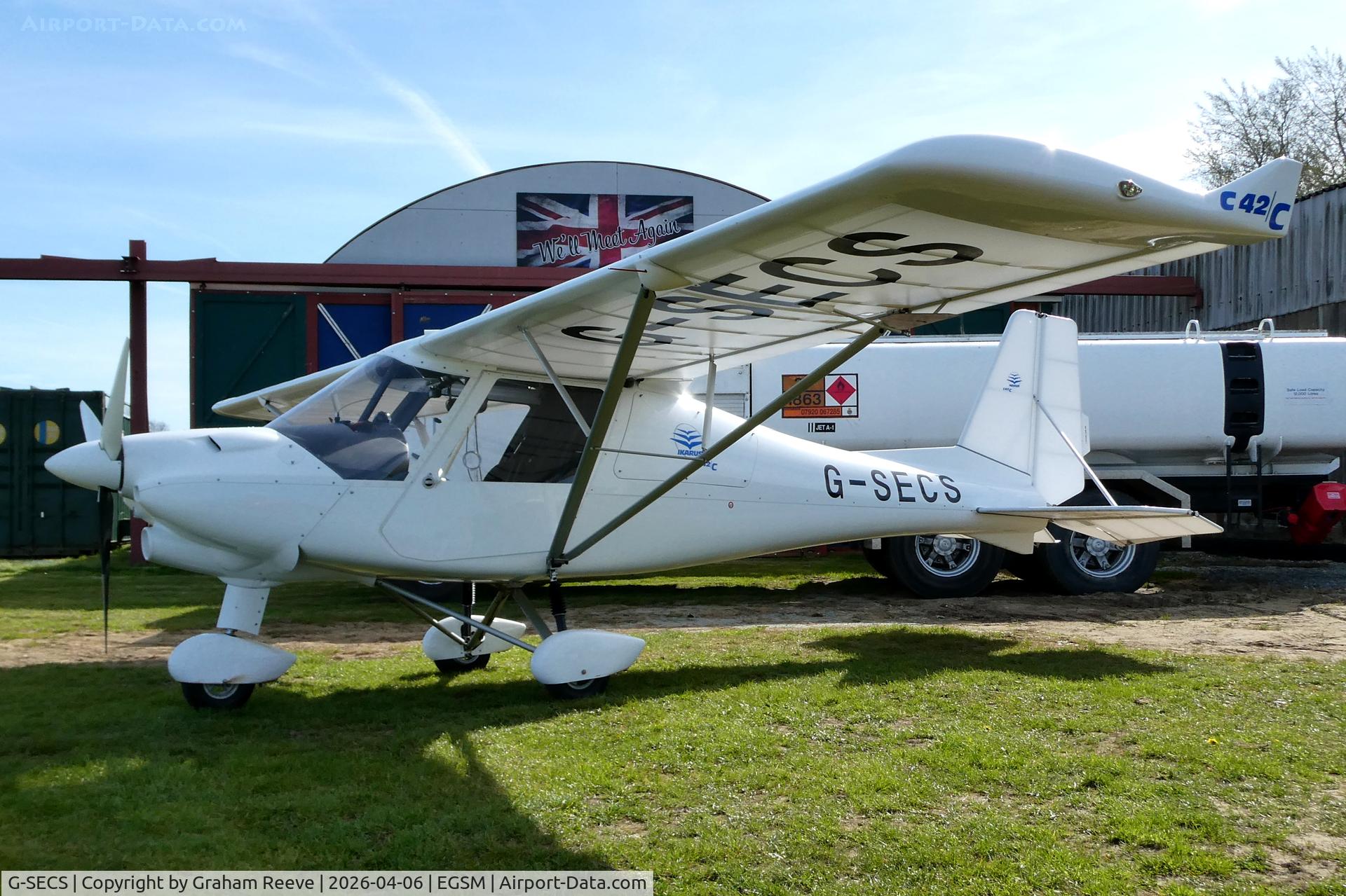 G-SECS, 2023 Comco  Ikarus C42 FB80 Charlie C/N 42C-7690, Parked at Beccles.