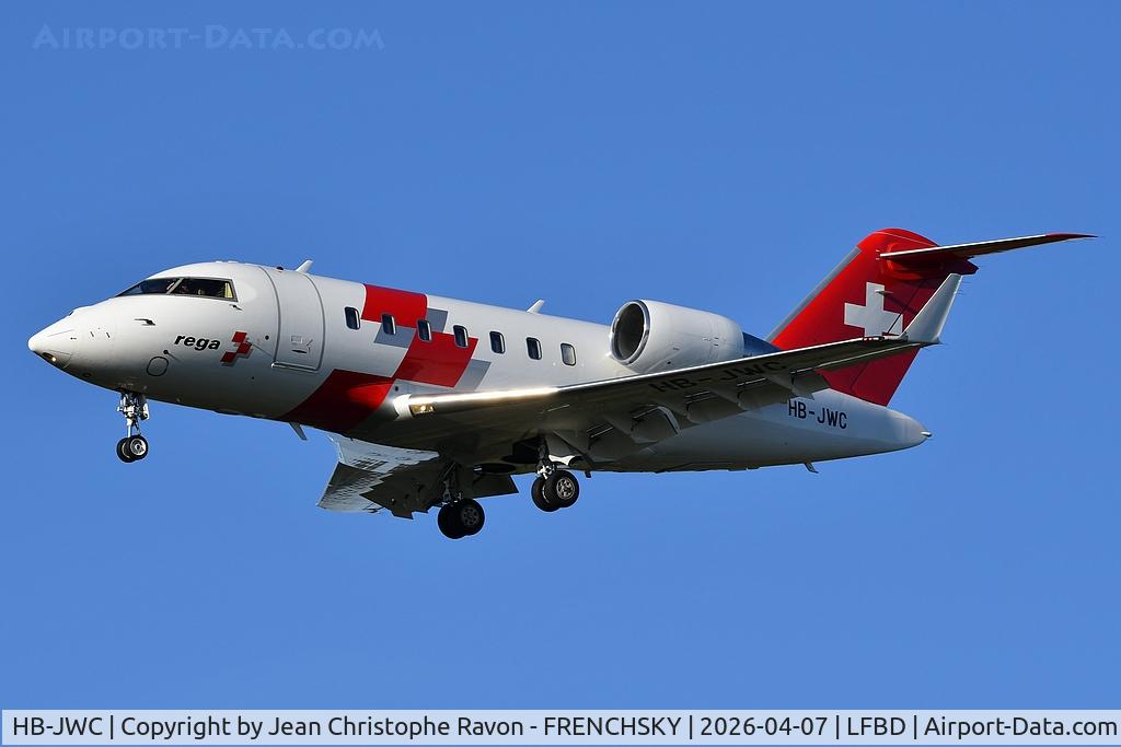 HB-JWC, 2018 Bombardier Challenger 650 (CL-600-2B16) C/N 6114, Zurich (ZRH)	Bordeaux (BOD)	SAZ71