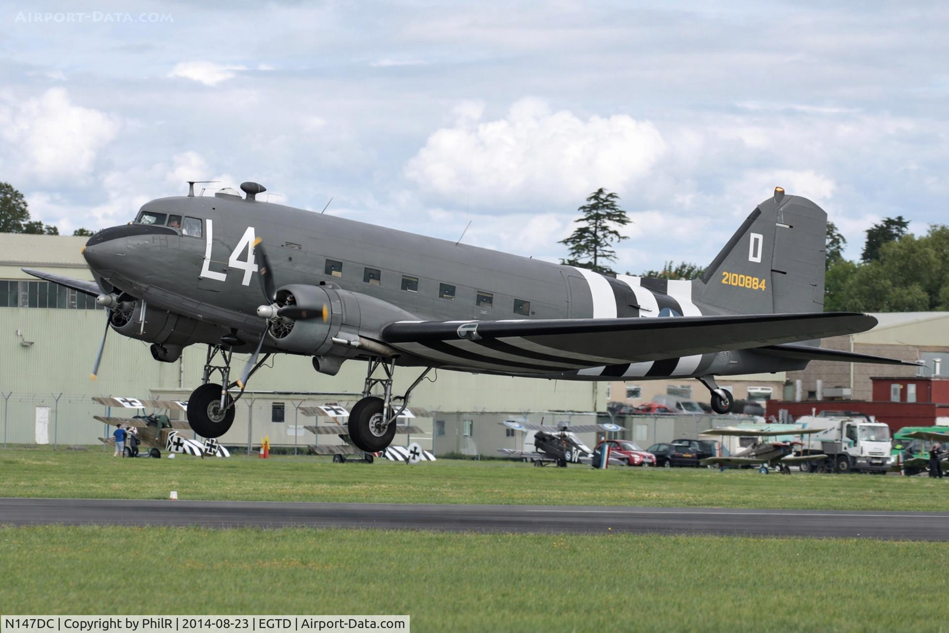 N147DC, 1943 Douglas C-47A-75-DL Skytrain C/N 19347, 2100884 (N147DC) 1942 C-47A Aces High Wings & Wheels Dunsfold 
