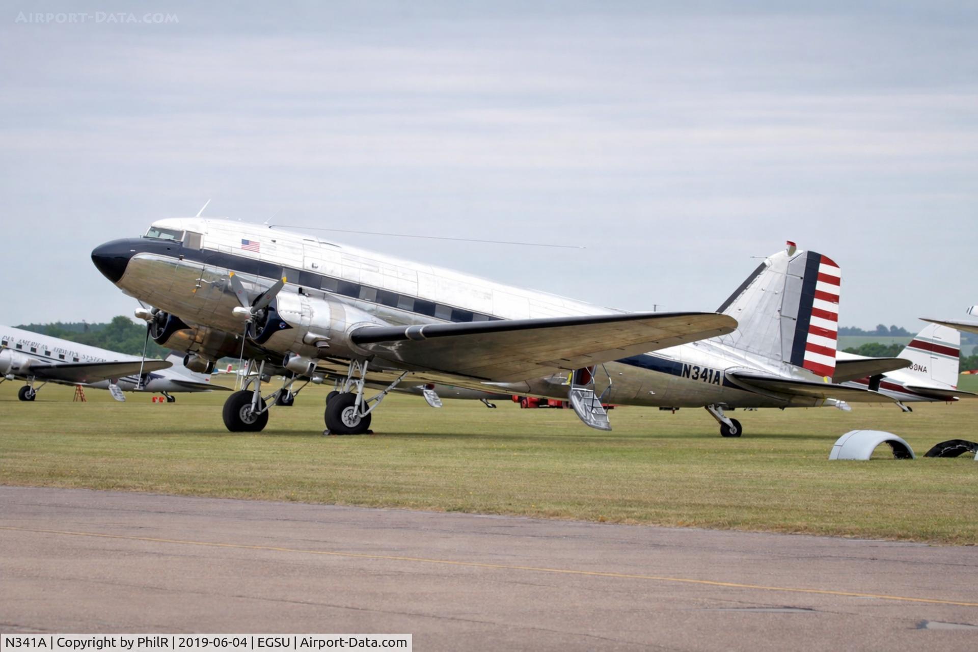 N341A, 1939 Douglas DC-3 C/N 2145, N341A (40-0070) 1939 Douglas DC-3A C-41A 'Hap Penstance' Duxford 