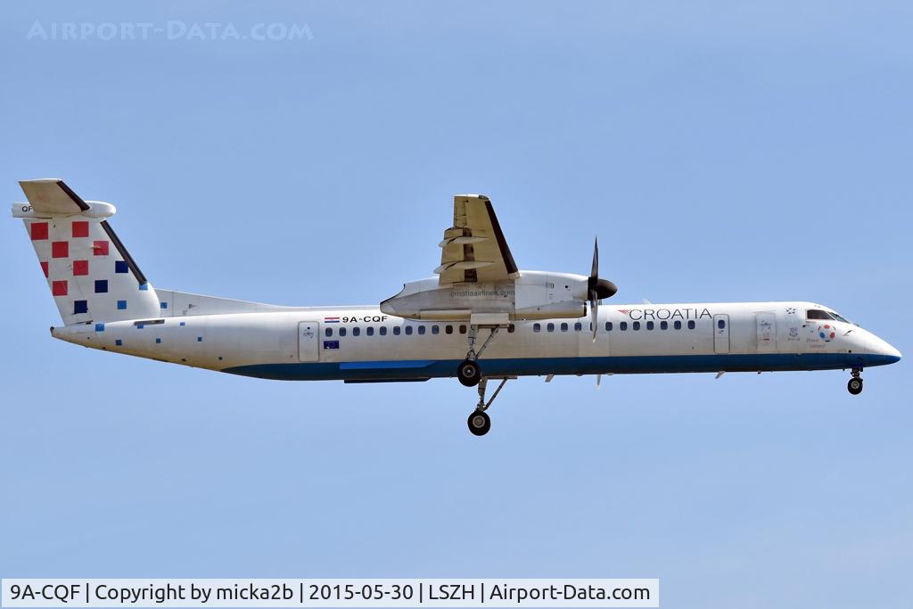 9A-CQF, 2010 De Havilland Canada DHC-8-402Q Dash 8 C/N 4301, Landing