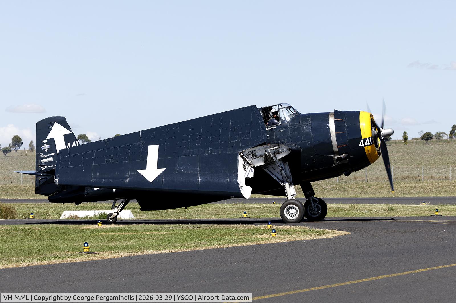 VH-MML, 1957 Grumman TBM-3E Avenger C/N 3919, Warbirds Over Scone 2026.