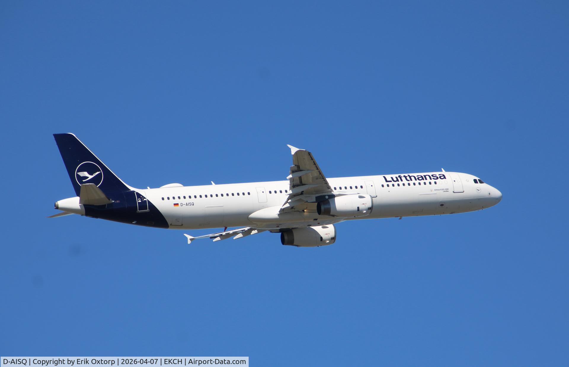 D-AISQ, 2009 Airbus A321-231 C/N 3936, D-AISQ takeoff rw 04R
