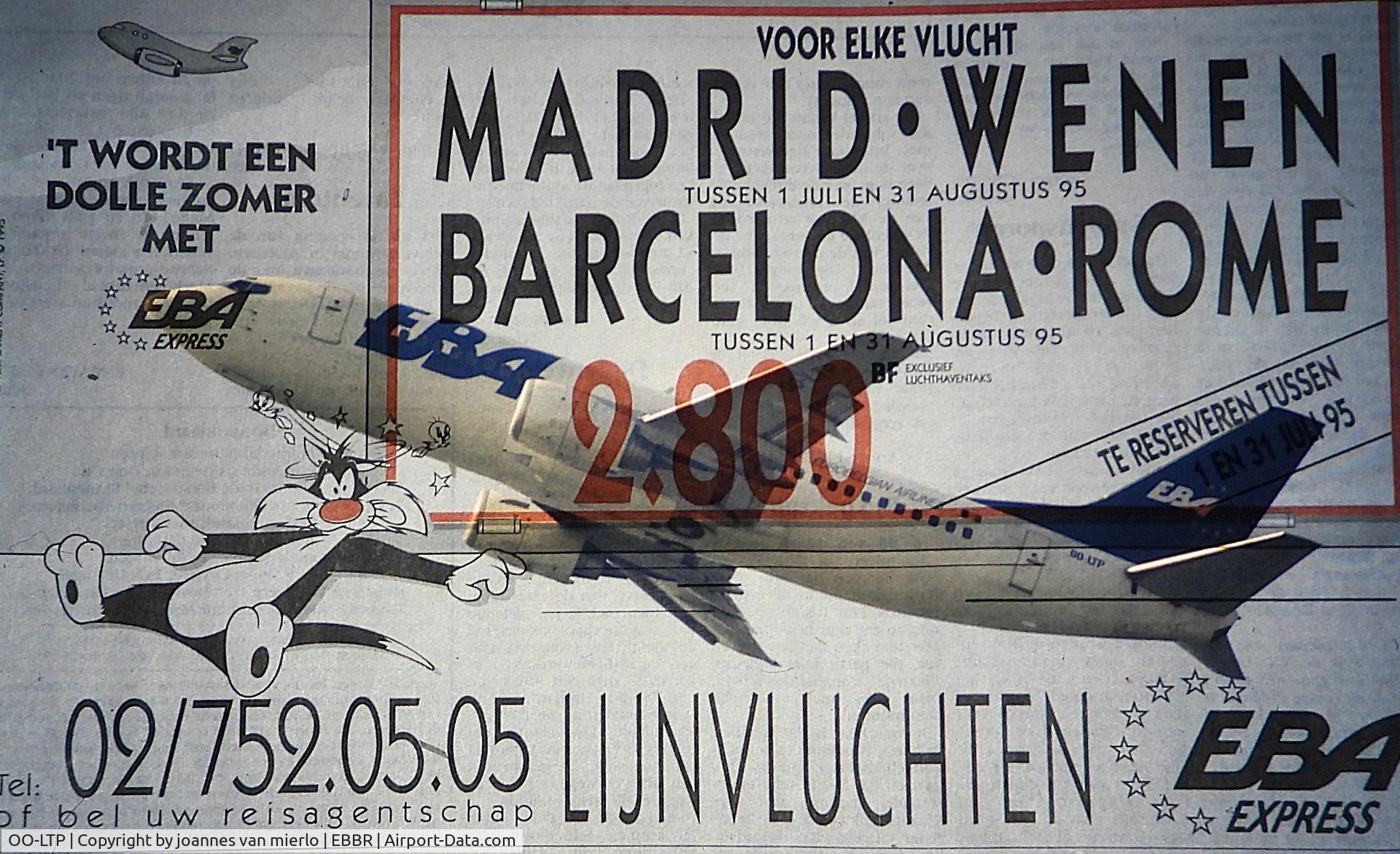 OO-LTP, 1991 Boeing 737-33A C/N 25032, ex-slides