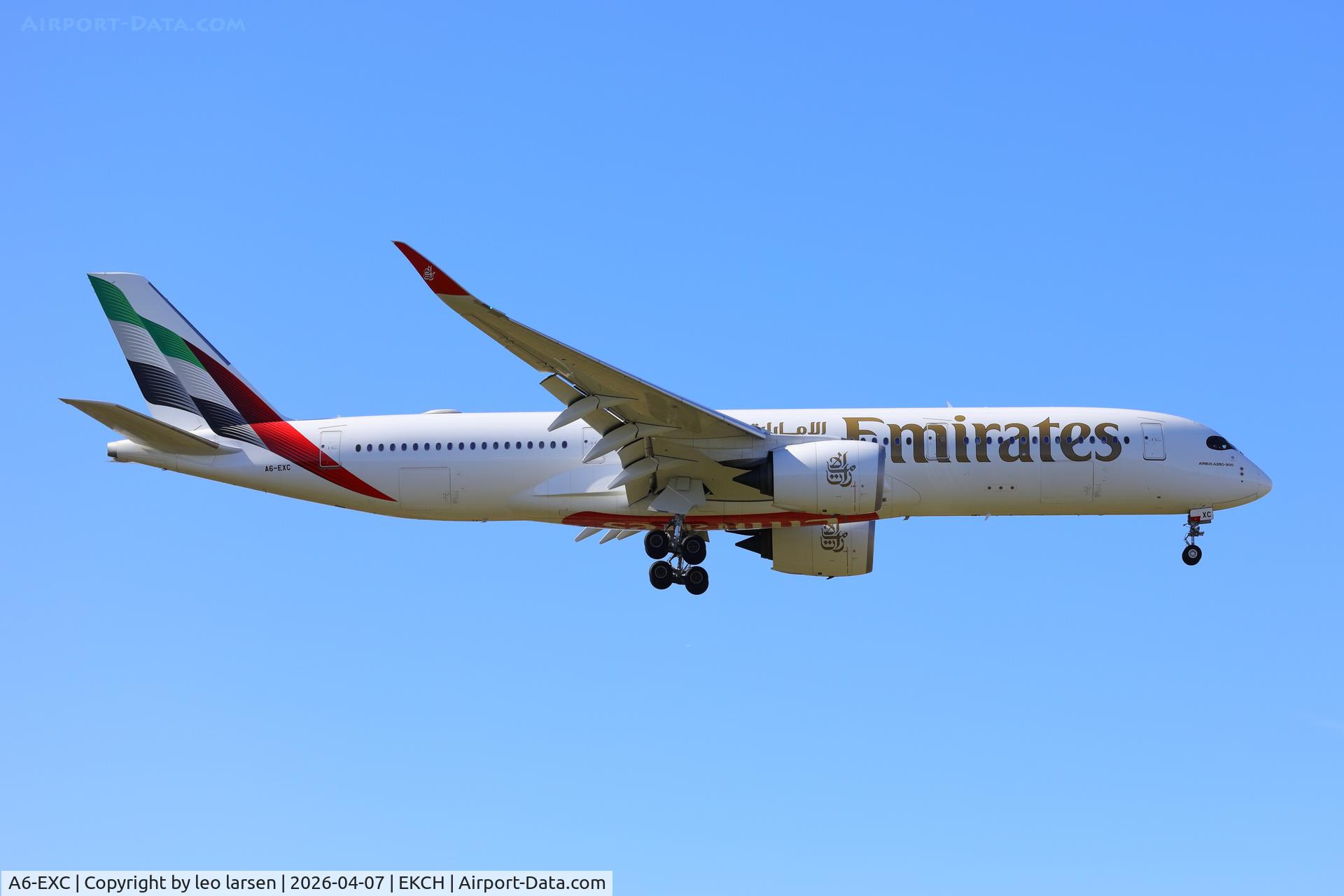 A6-EXC, 2024 Airbus A350-941 C/N 693, Copenhagen 7.4.2026