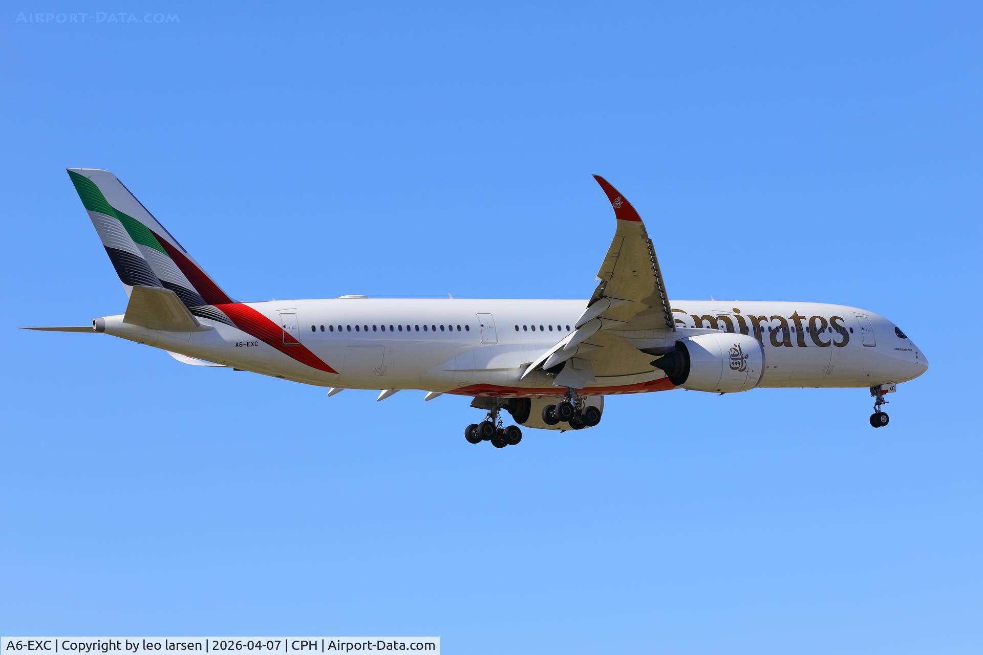 A6-EXC, 2024 Airbus A350-941 C/N 693, Copenhagen 7.4.2026