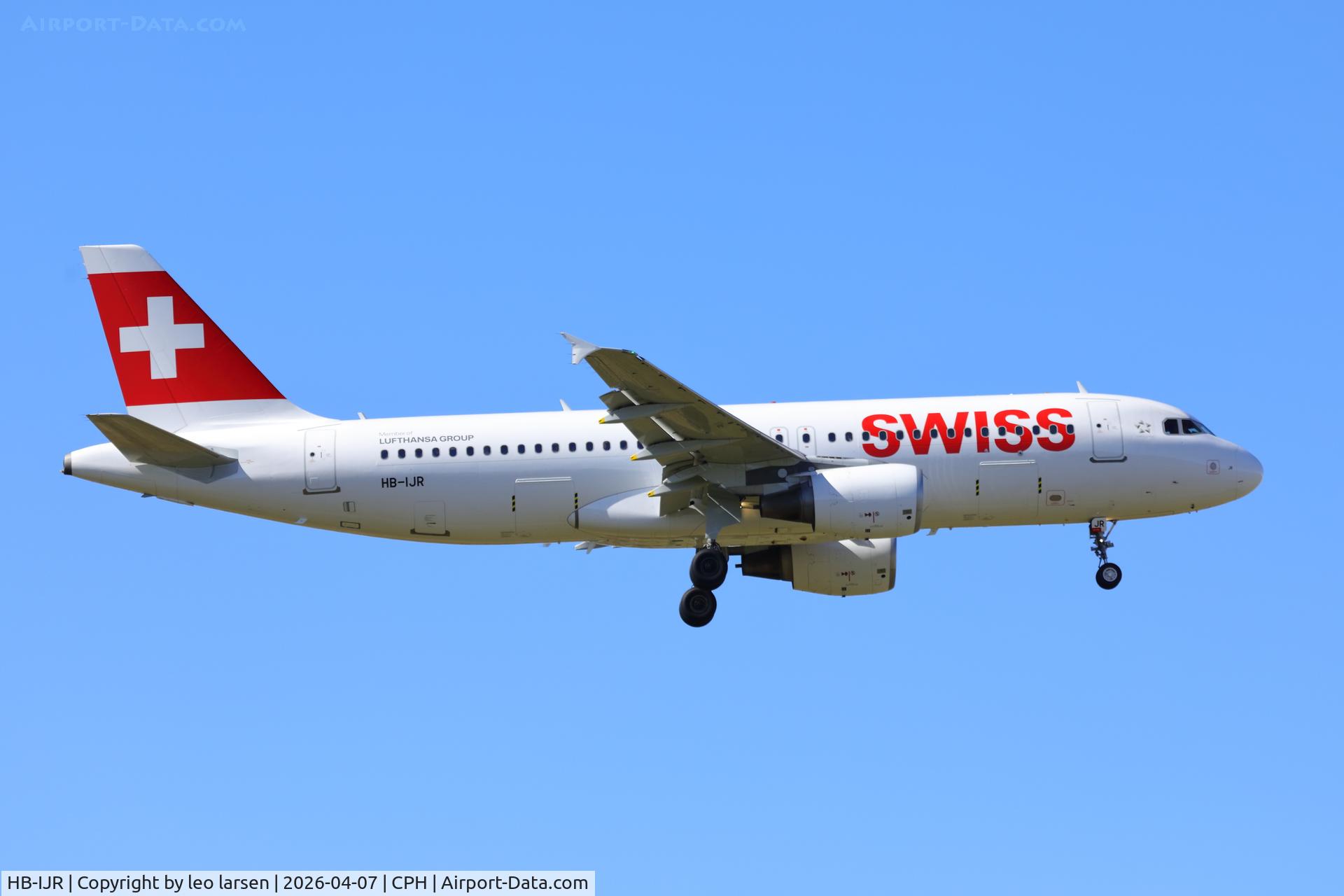 HB-IJR, 1997 Airbus A320-214 C/N 0703, Copenhagen 7.4.2026