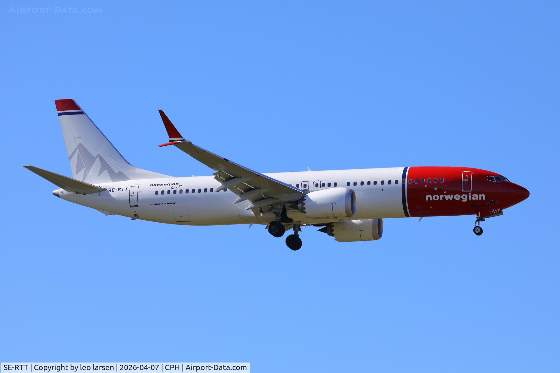 SE-RTT, 2025 Boeing B-737-8 Max C/N 43569, Copenhagen 7.4.2026