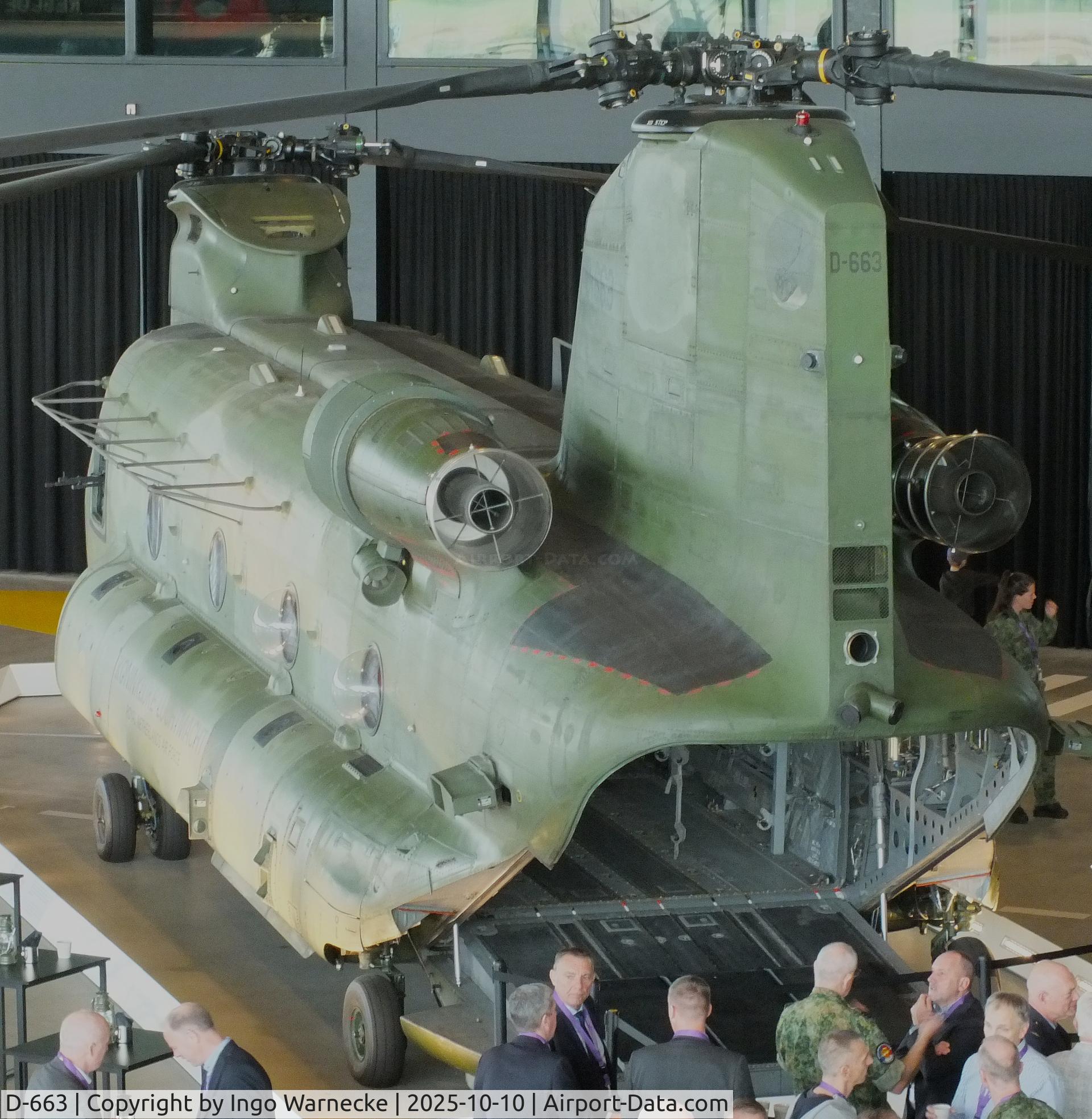 D-663, Boeing CH-47D Chinook C/N M.3663/NL-003, Boeing CH-47D Chinook at the Nationaal Militair Museum / National Military Museum, Soesterberg