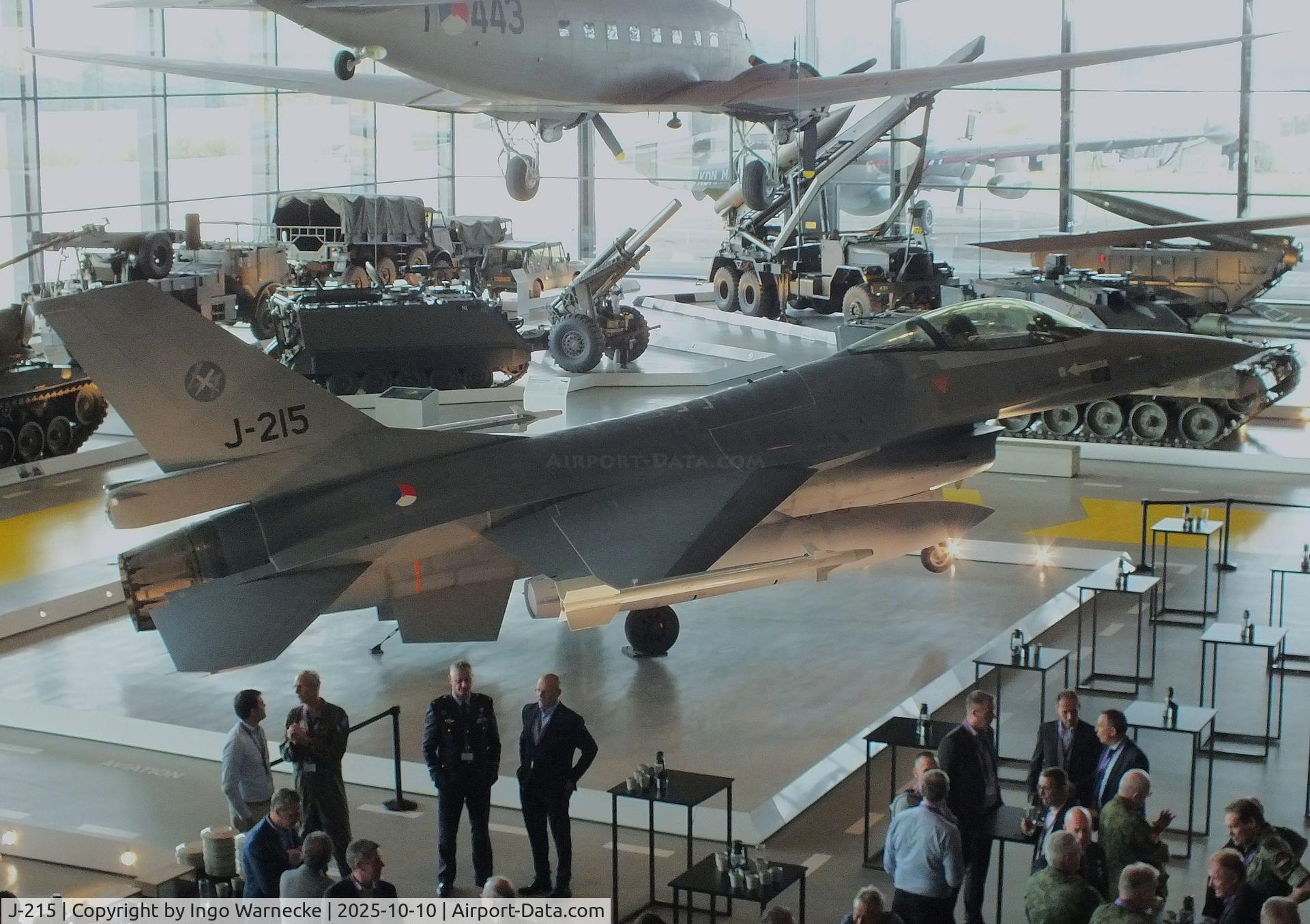 J-215, 1980 Fokker F-16A Fighting Falcon C/N 6D-4, General Dynamics (Fokker) F-16A Fighting Falcon at the Nationaal Militair Museum / National Military Museum, Soesterberg