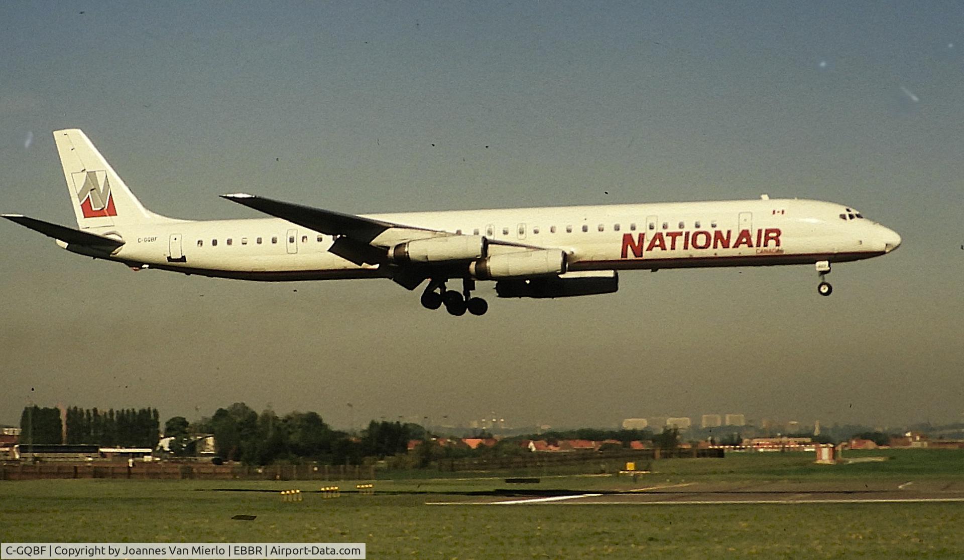 C-GQBF, 1970 Douglas DC-8-63 C/N 46116, ex-slide