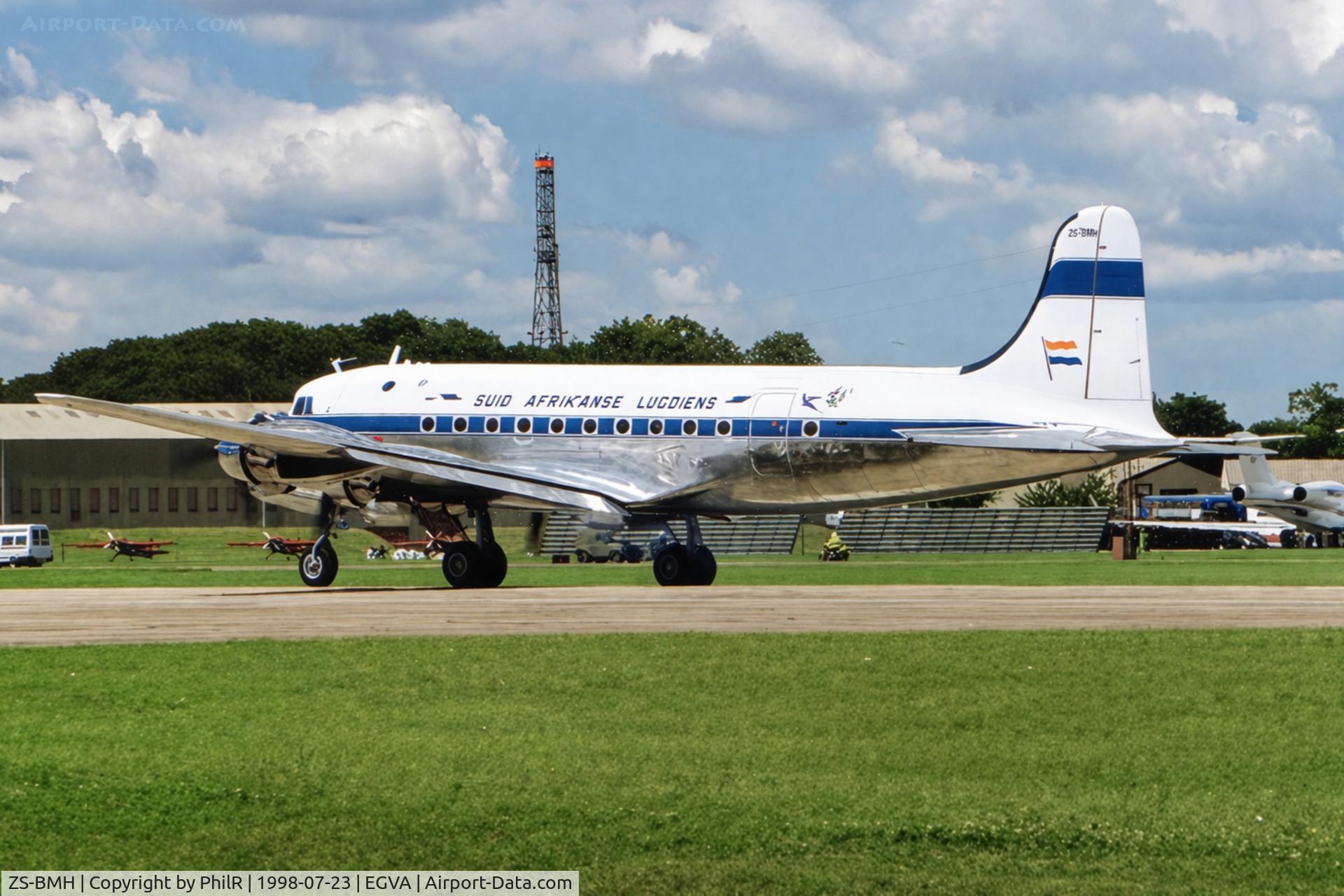 ZS-BMH, 1947 Douglas DC-4-1009 Skymaster C/N 43157, ZS-BMH 1947 DC-4 Skymaster 'Lebombo' SAA RIAT Fairford