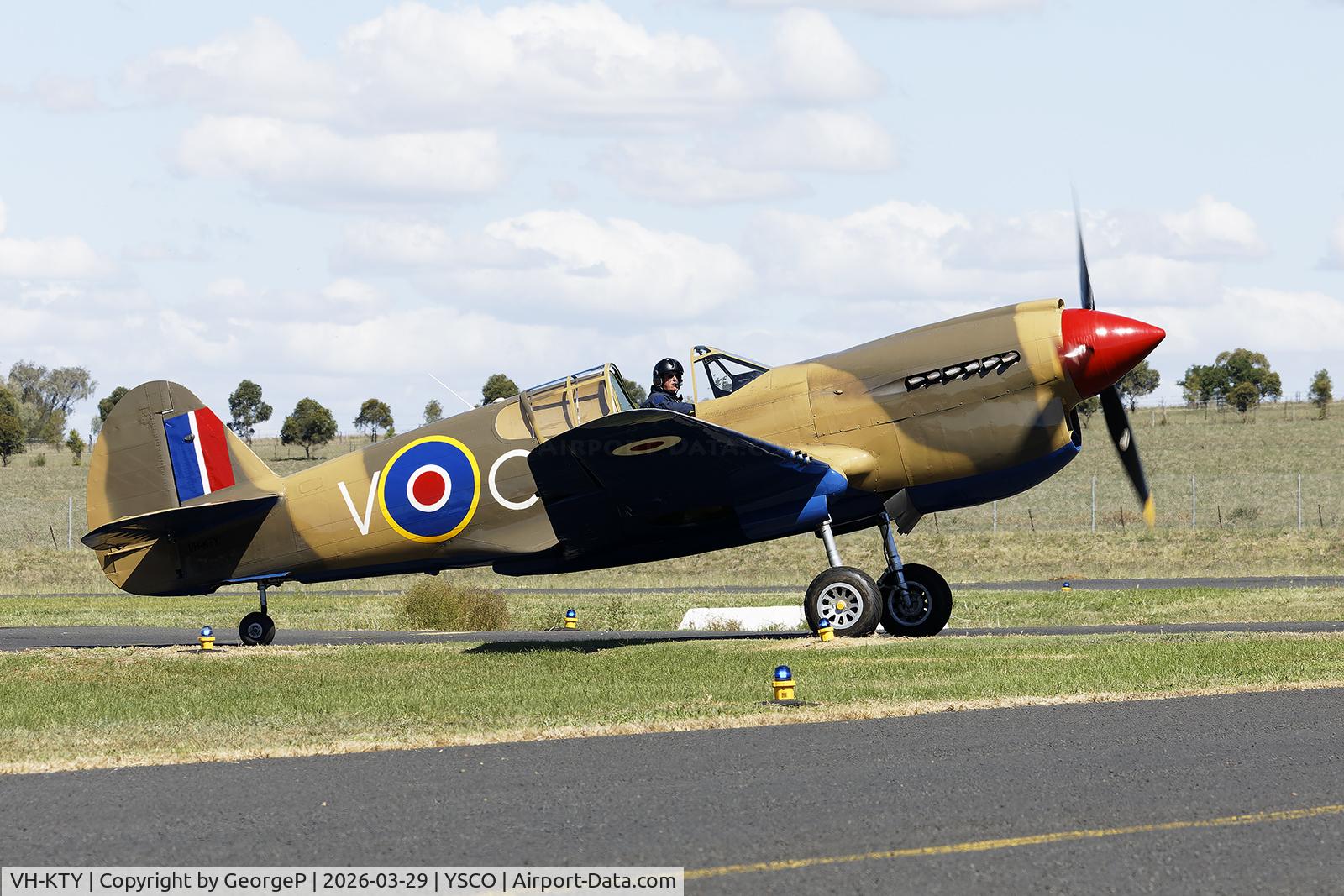 VH-KTY, 1942 Curtiss P-40E C/N 19128, Warbirds Over Scone 2026.