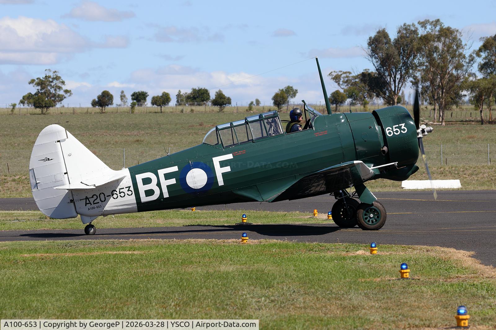 A100-653, 1944 Commonwealth Aircraft Corporation CA-16 Wirraway Mk.3 C/N 1105, Warbirds Over Scone 2026.