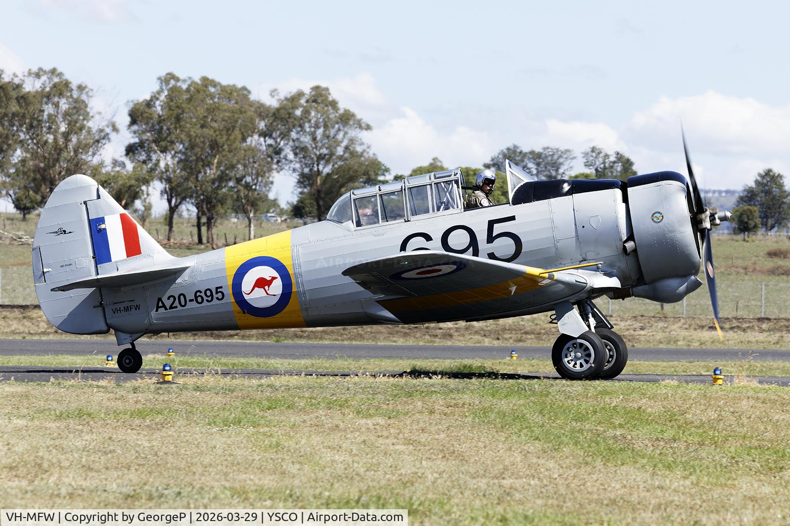 VH-MFW, 1945 Commonwealth CA-16 Wirraway Mk.3 C/N 693, Warbirds Over Scone 2026.