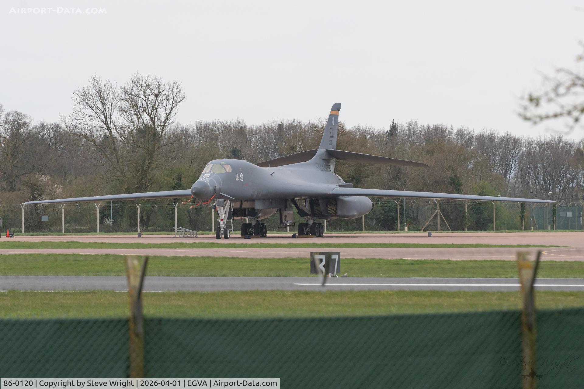86-0120, 1986 Rockwell B-1B Lancer C/N 80, Operation Epic Fury, RAF Fairford. England