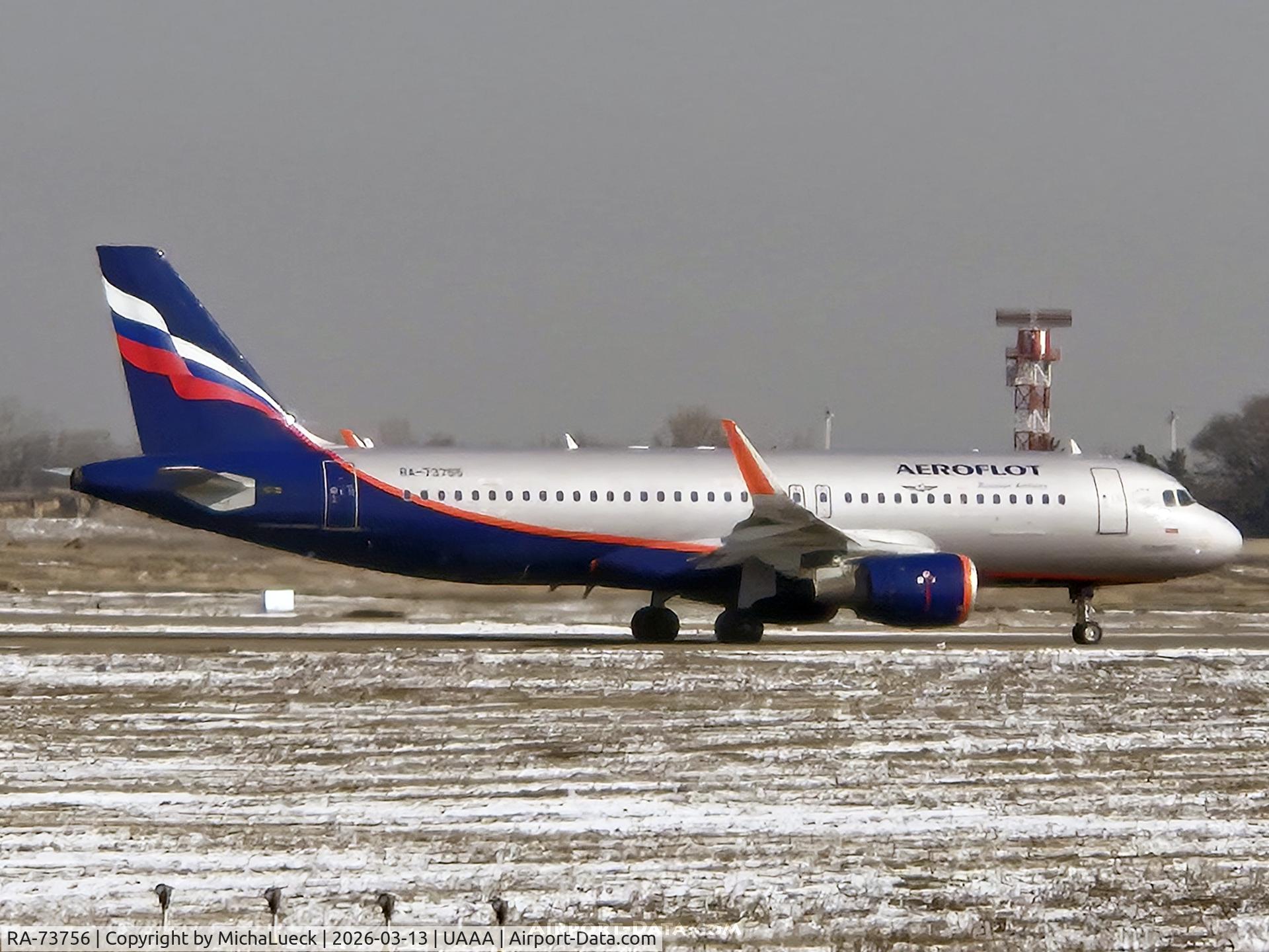 RA-73756, 2014 Airbus 320-214 C/N 5970, At Almaty