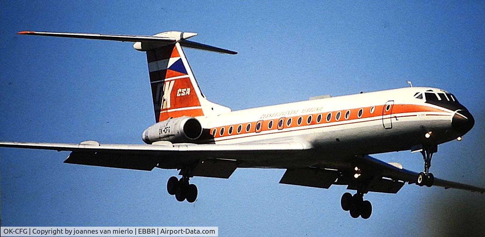 OK-CFG, 1972 Tupolev Tu-134 C/N 2351710, ex-slide