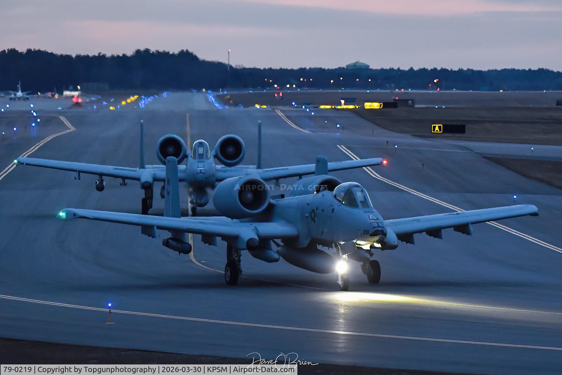 79-0219, 1979 Fairchild Republic A-10C Thunderbolt II C/N A10-0483, 107th FS	Selfridge ANG, MI